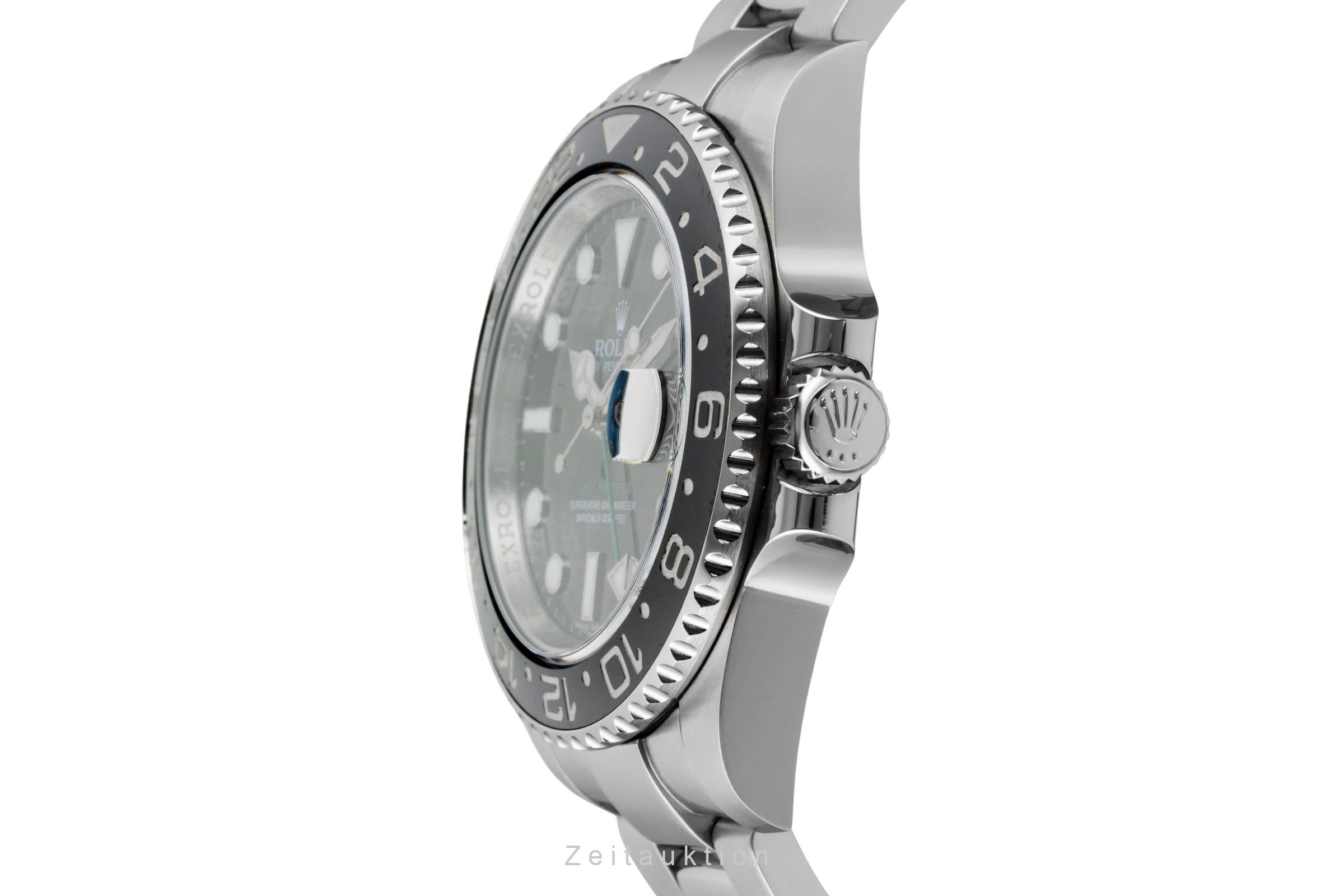 Rolex GMT-Master II Oyster Edelstahl Automatik Herrenuhr Ref. 116710LN B&P 2009 [2601413]