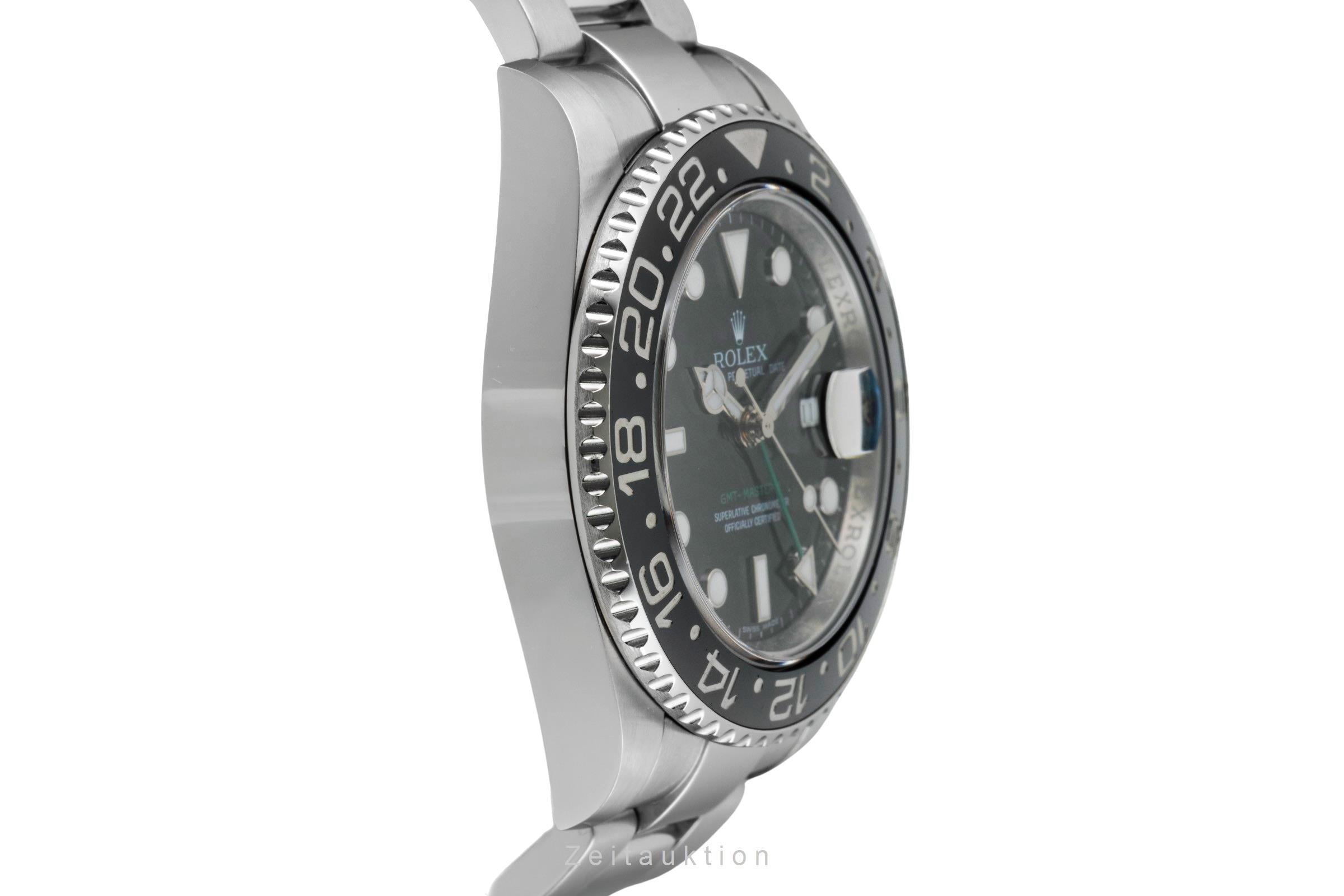 Rolex GMT-Master II Oyster Edelstahl Automatik Herrenuhr Ref. 116710LN B&P 2009 [2601413]