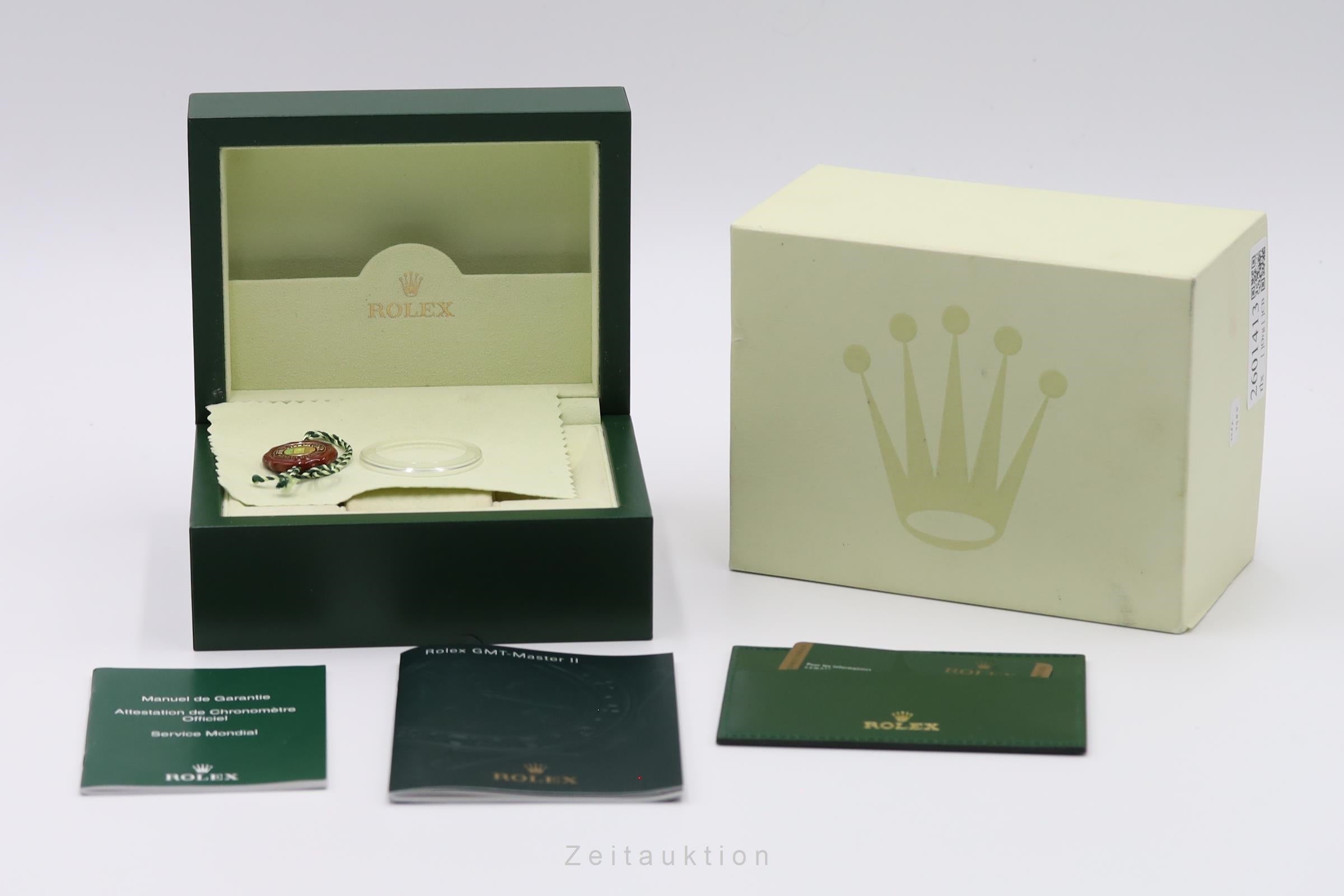 Rolex GMT-Master II Oyster Edelstahl Automatik Herrenuhr Ref. 116710LN B&P 2009 [2601413]