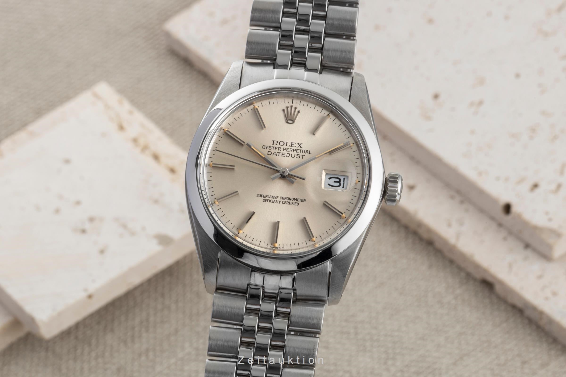 Rolex Datejust acier automatique montre pour hommes 16000 Vintage  [2601414]