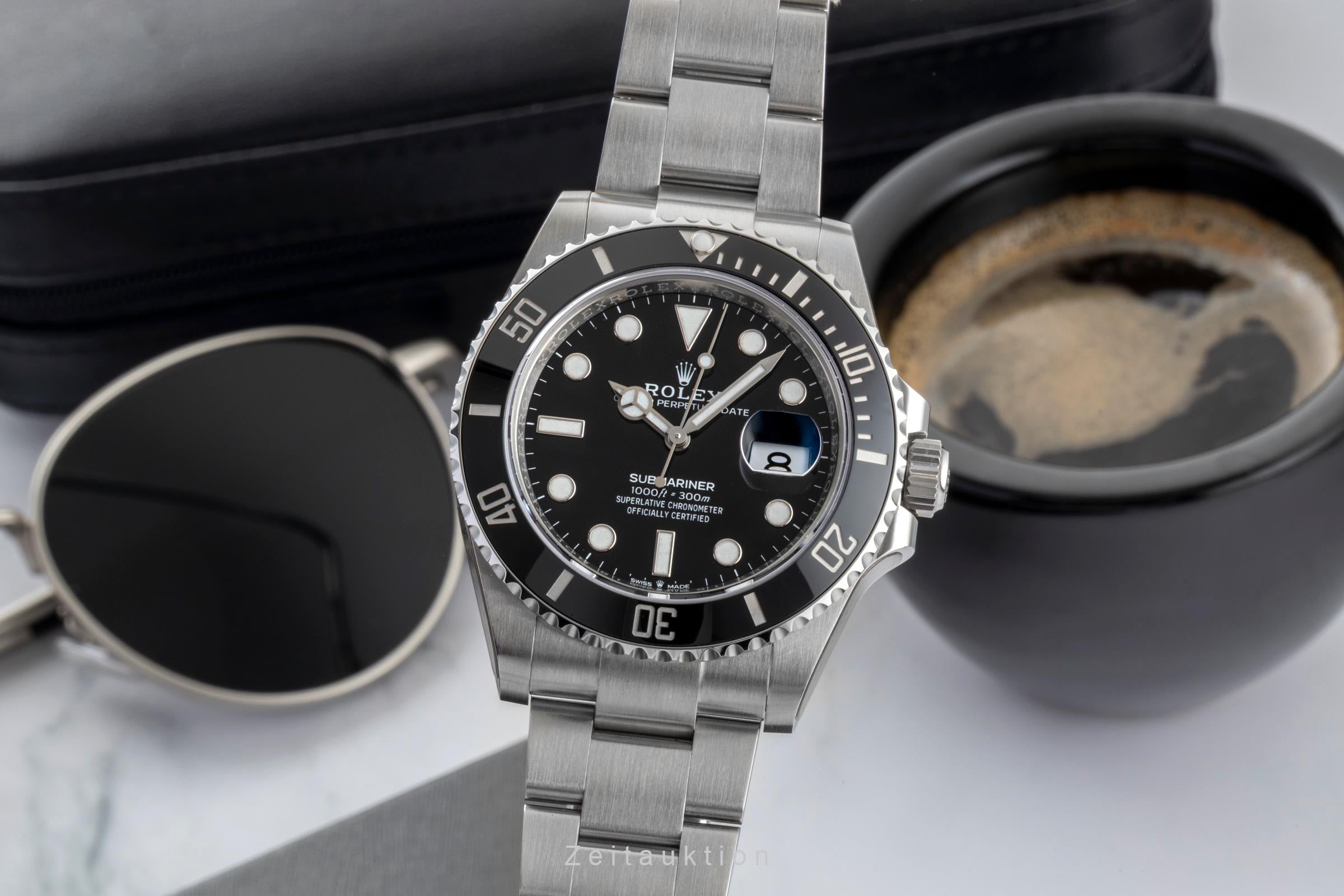 Rolex Submariner Date Oyster Stahl Automatik Herrenuhr Ref. 126610LN B&P 2022 [2601422]