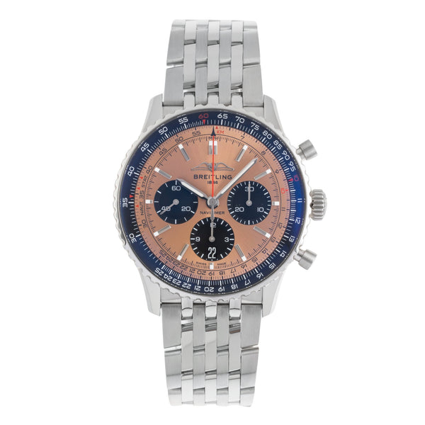 Breitling Navitimer 01 chronograph steel automatic men's watch AB0138241K1A1 LP: 9850EUR  [2601434]
