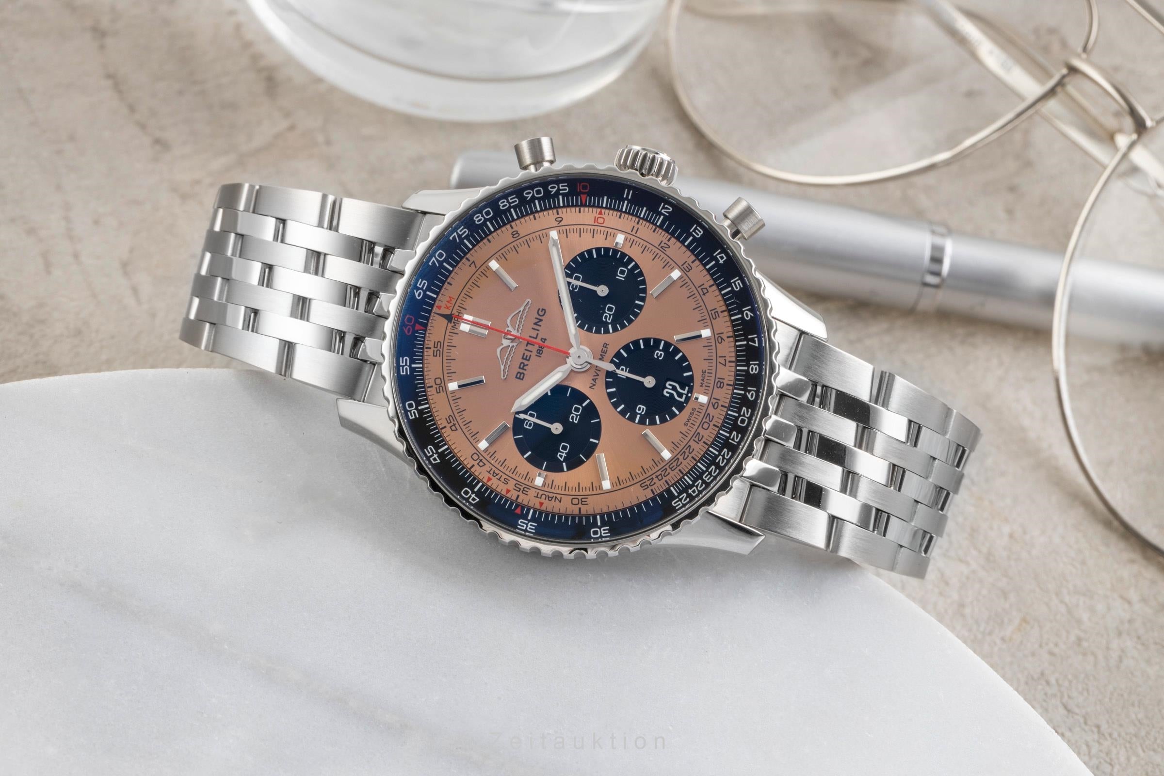 Breitling Navitimer 01 chronograph steel automatic men's watch AB0138241K1A1 LP: 9850EUR  [2601434]