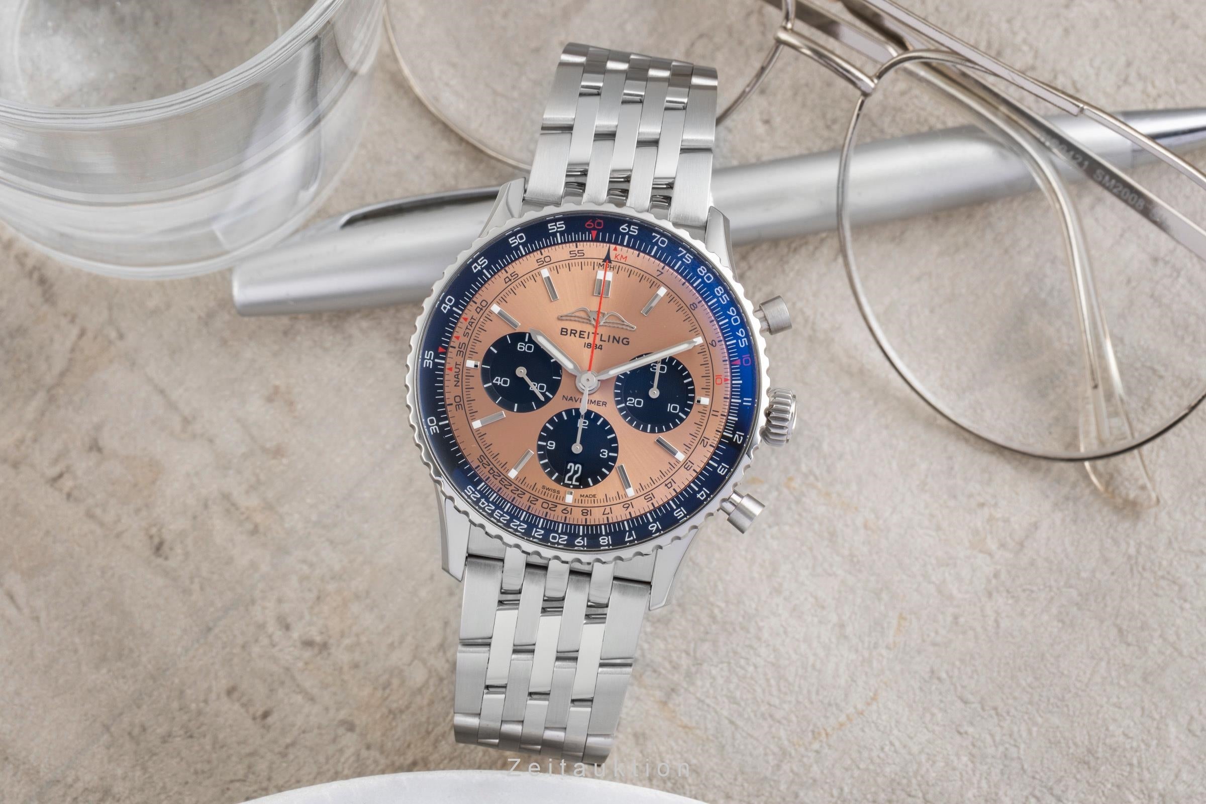 Breitling Navitimer 01 chronograph steel automatic men's watch AB0138241K1A1 LP: 9850EUR  [2601434]