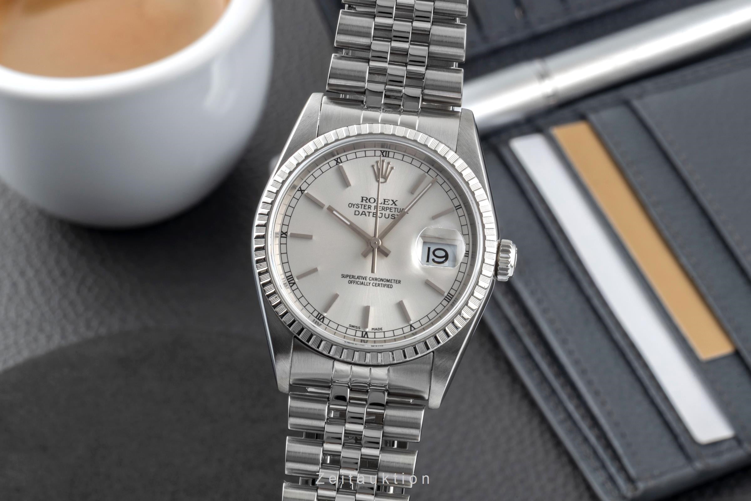 Rolex Datejust steel automatic men's watch 16220  [2601447]