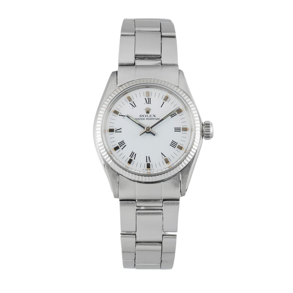Rolex Oyster Perpetual acciaio / oro bianco automatismo unisex 6751 Vintage  [2601448]