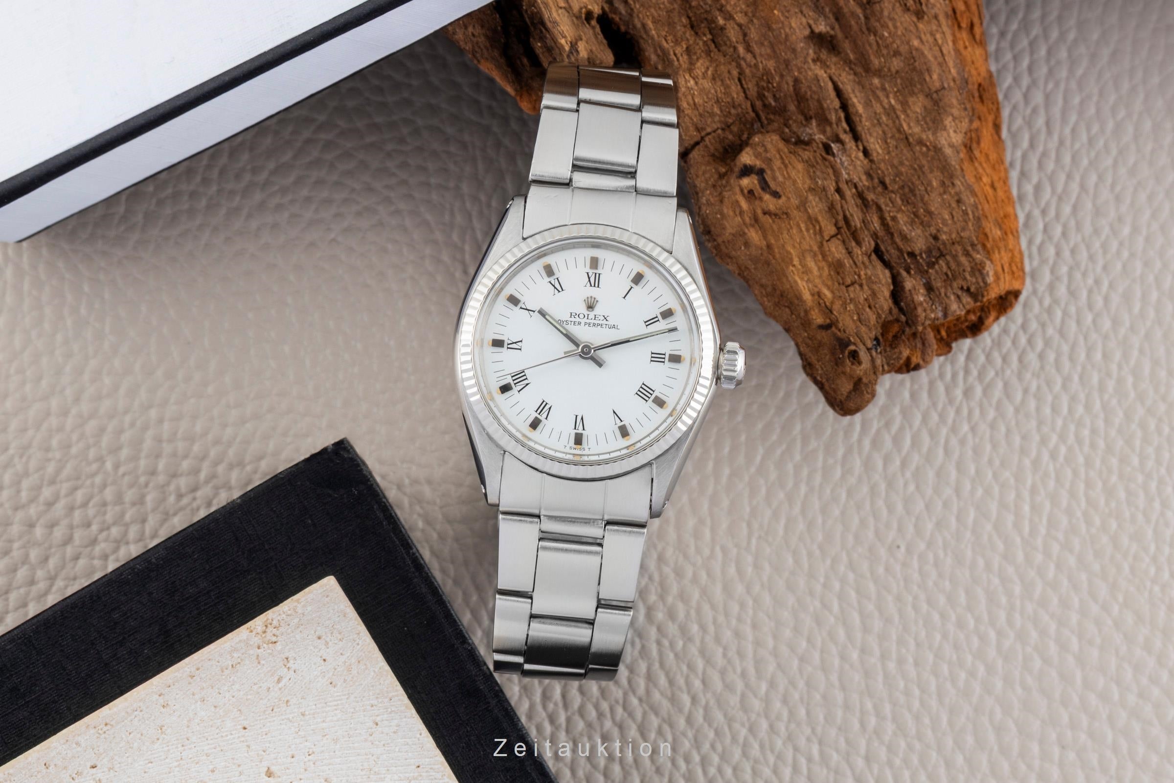 Rolex Oyster Perpetual acciaio / oro bianco automatismo unisex 6751 Vintage  [2601448]