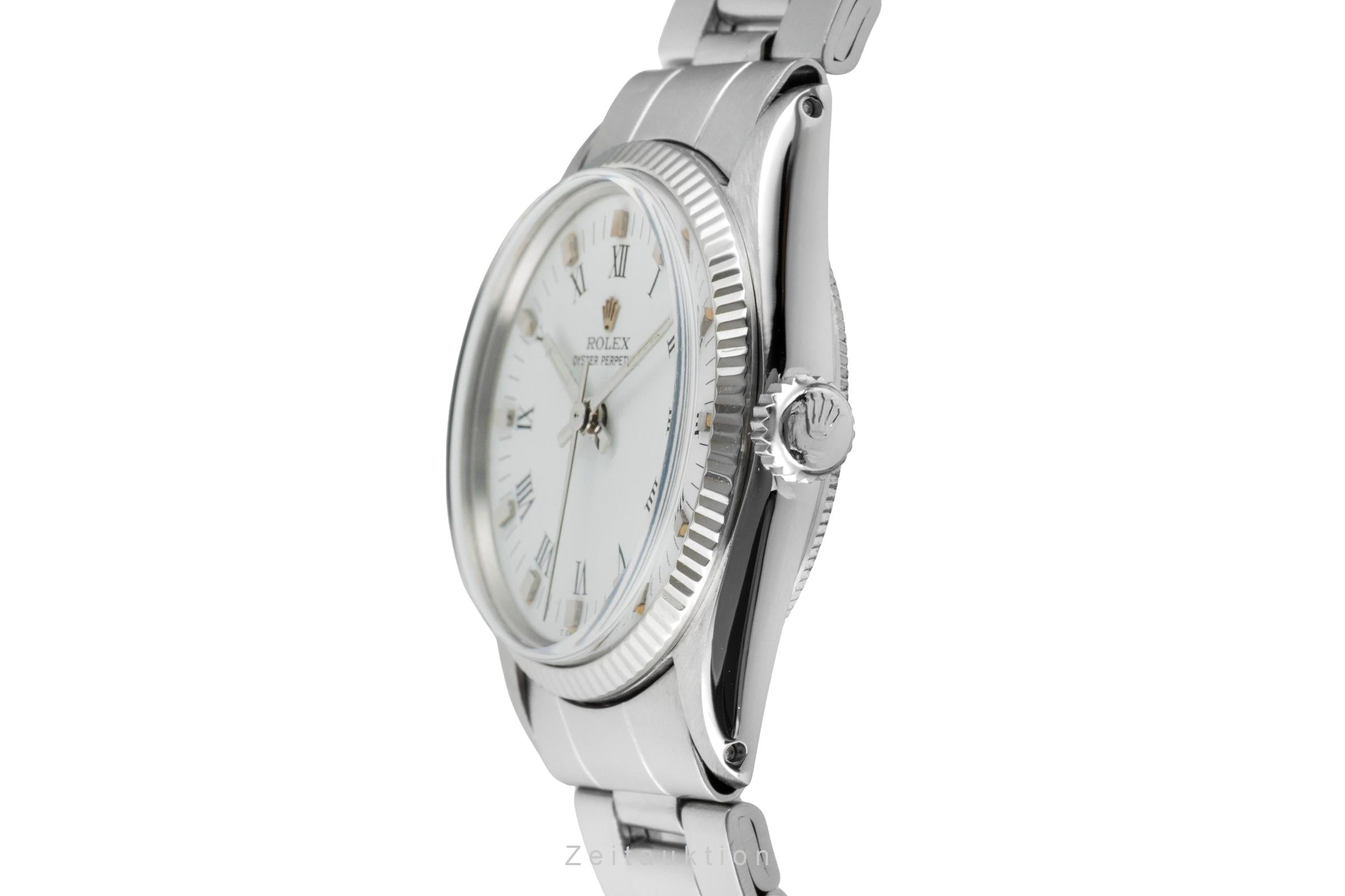 Rolex Oyster Perpetual acciaio / oro bianco automatismo unisex 6751 Vintage  [2601448]