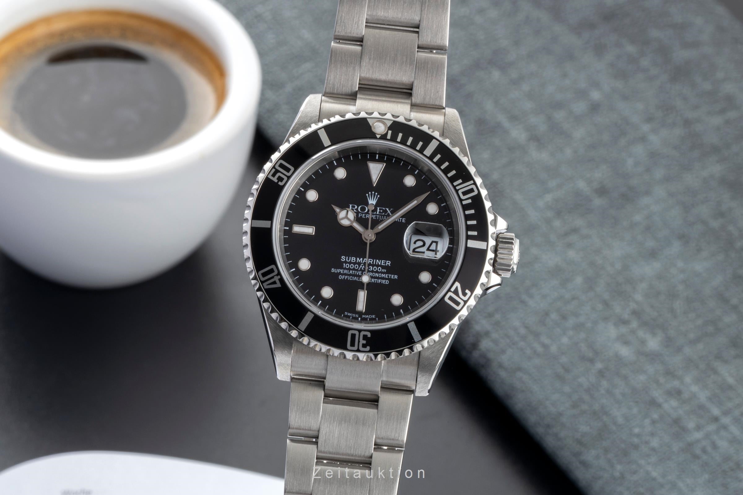 Rolex Submariner acero automático reloj para caballeros 16610 T  [2601454]