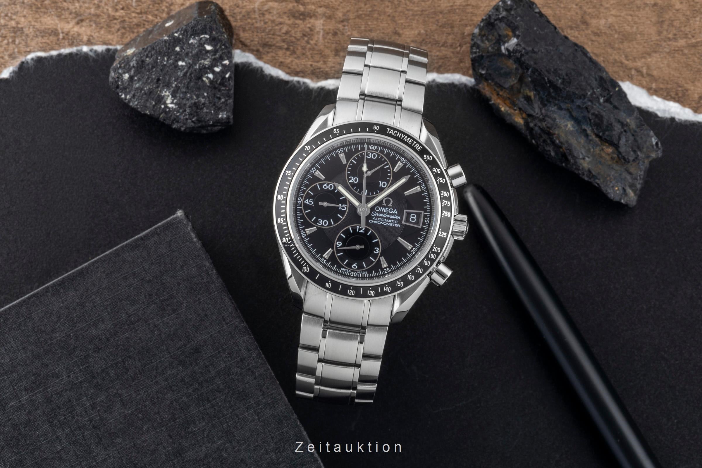 Omega Speedmaster Date chronograph steel automatic men's watch 3210.50.00  [2601457]