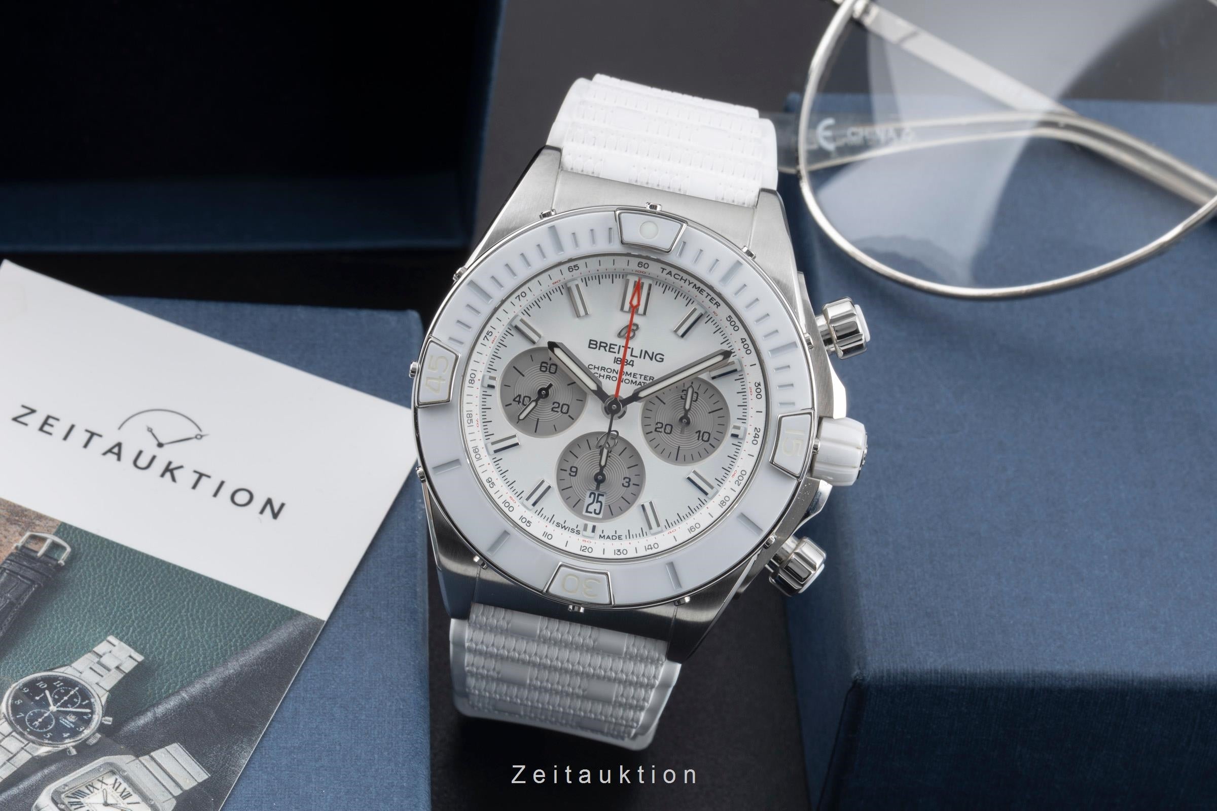 Breitling Chronomat chronographe acier automatique montre pour hommes AB0136A71A1S1 LP: 10000EUR  [2601463]