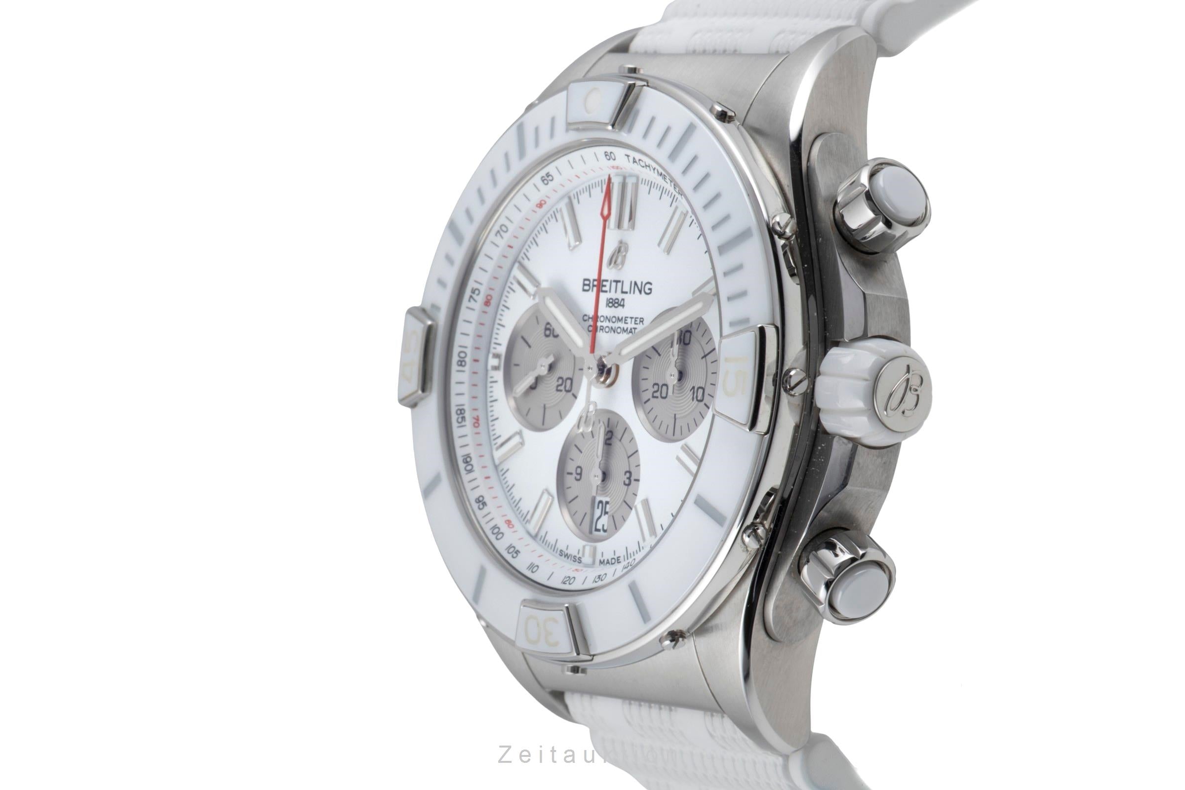 Breitling Chronomat chronographe acier automatique montre pour hommes AB0136A71A1S1 LP: 10000EUR  [2601463]