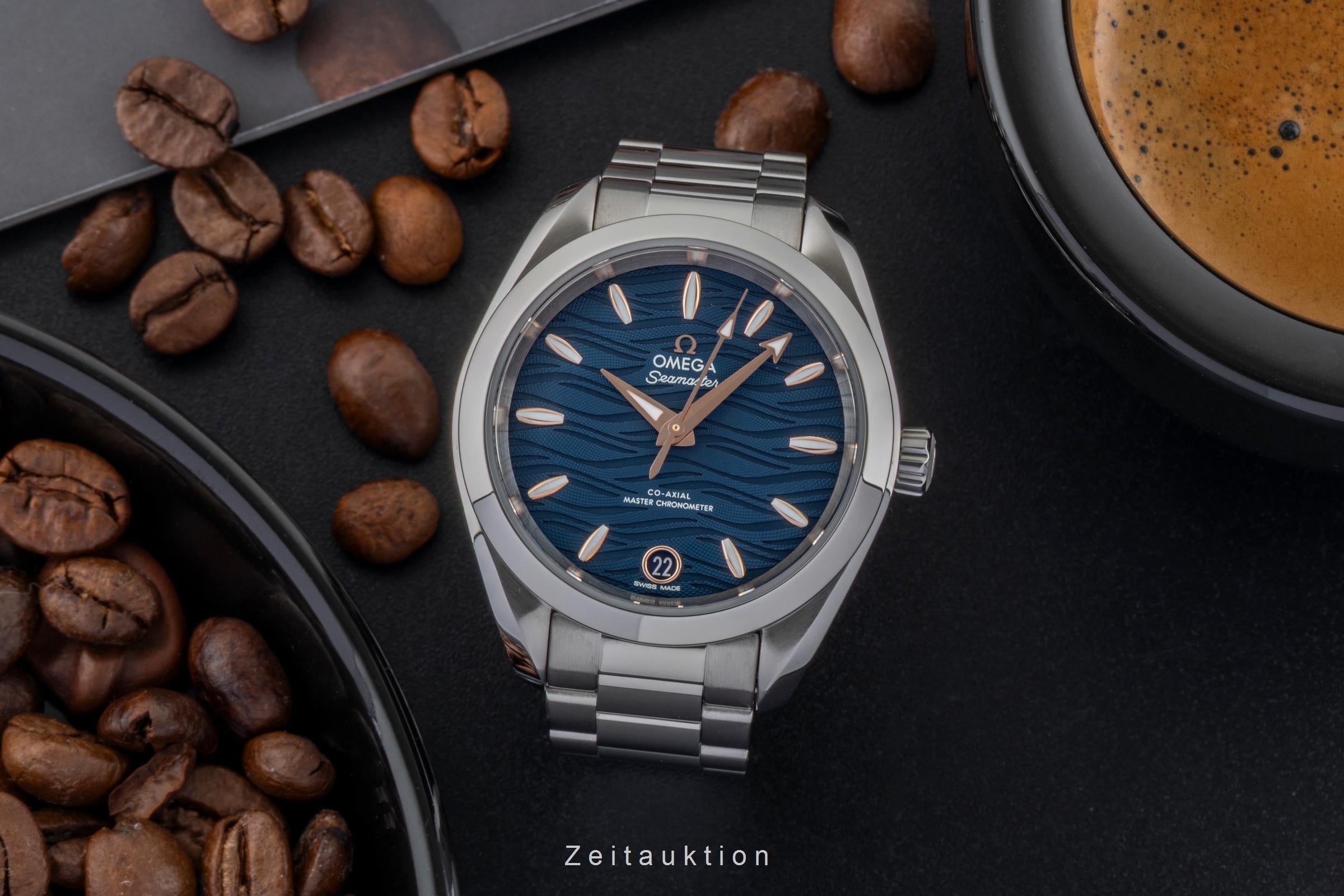 Omega Seamaster acier automatique montre pour femmes 220.10.34.20.03.001 LP: 6800EUR  [2601465]