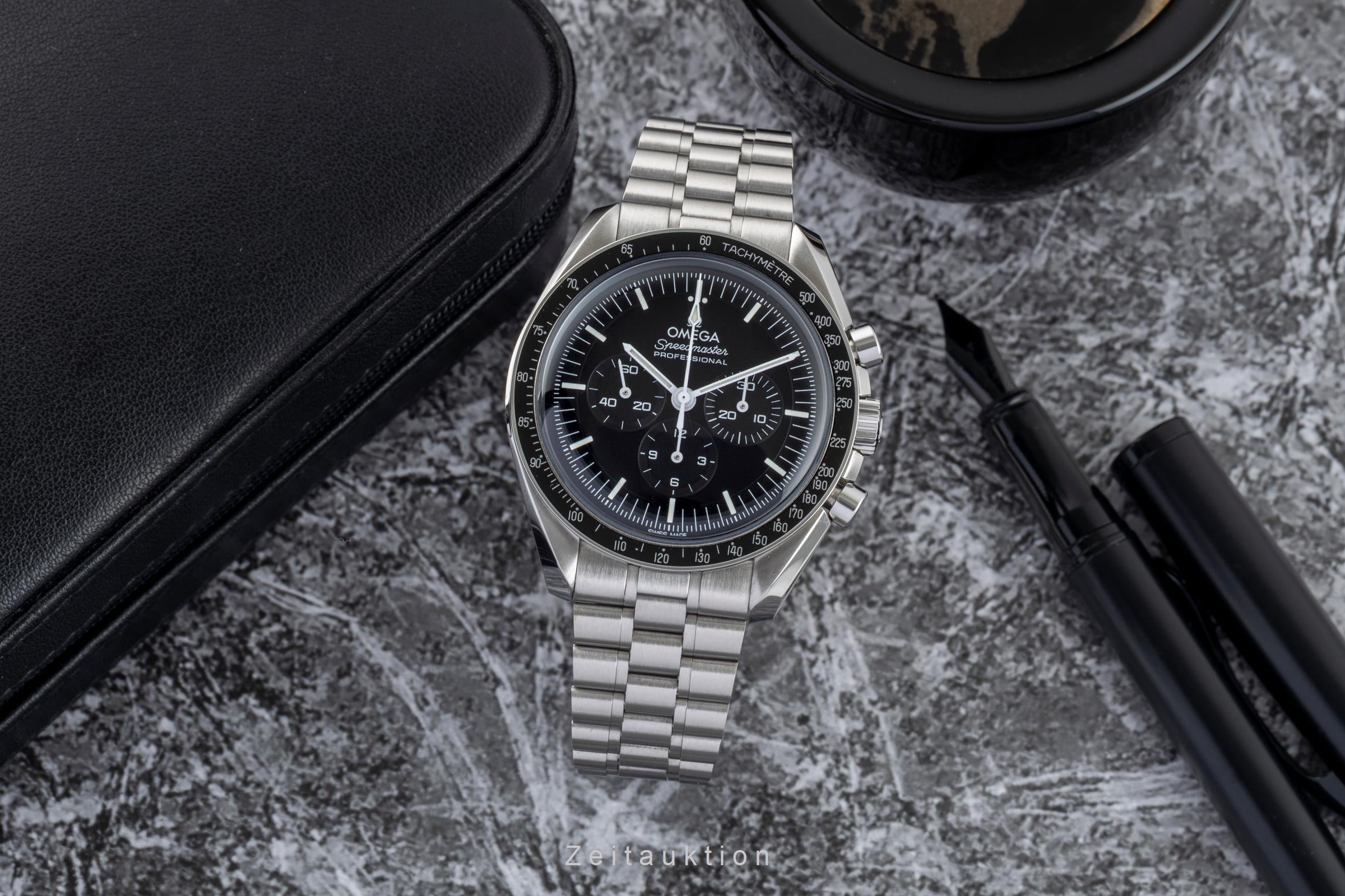 Omega Speedmaster Moonwatch cronógrafo acero cuerda manual reloj para caballeros 310.30.42.50.01.001 LP: 7600EUR  [2601472]