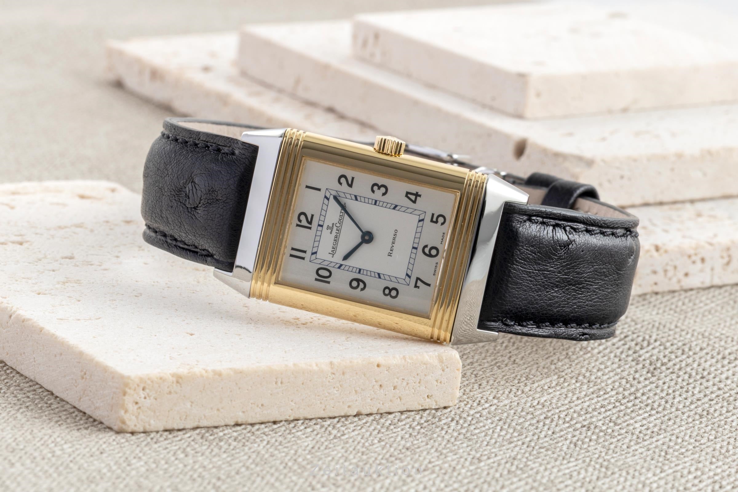 Jaeger LeCoultre Reverso acciaio / oro carica manuale orologio da donna Q250541F  [2601474]