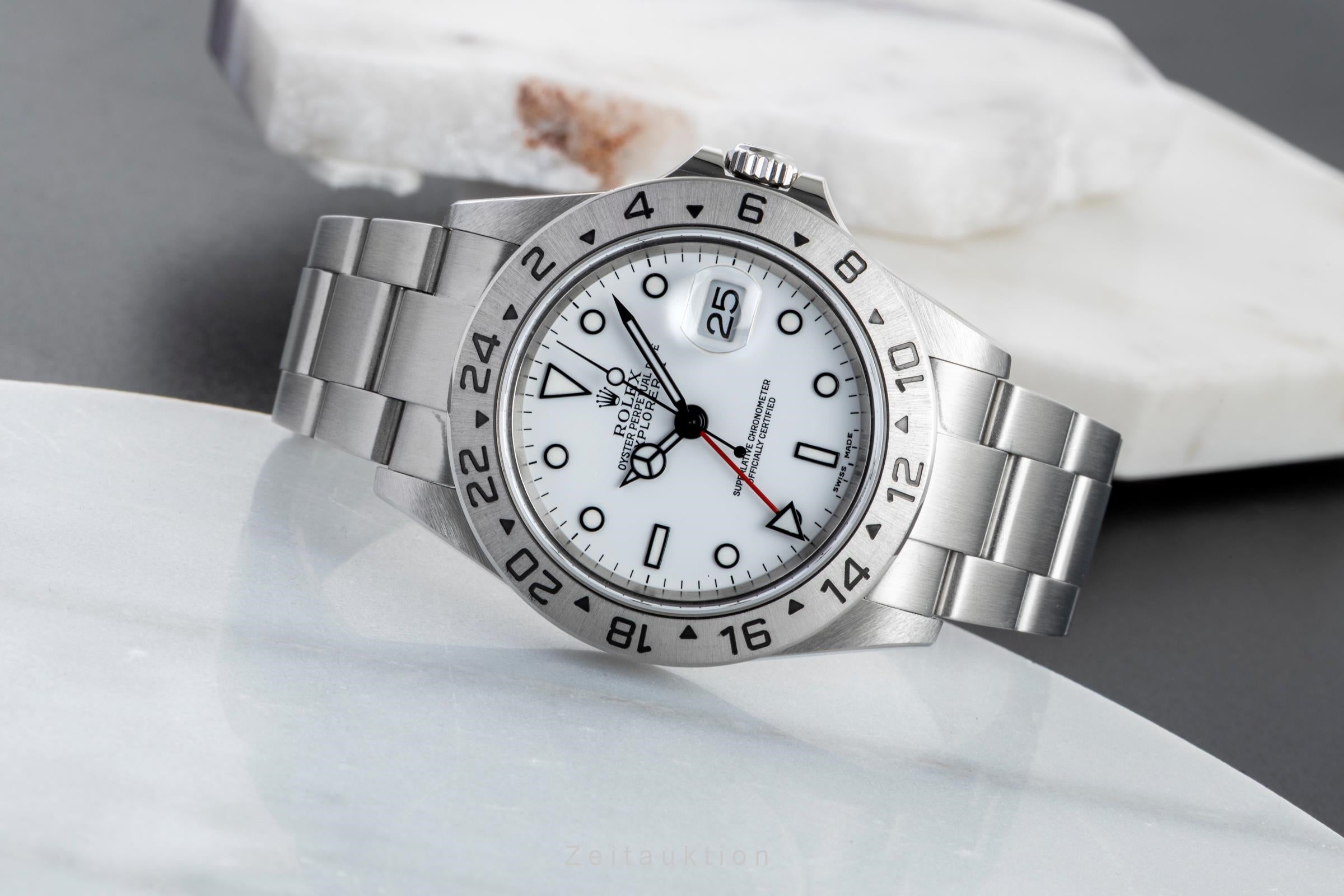 Rolex Explorer II steel automatic men's watch 16570  [2601478]