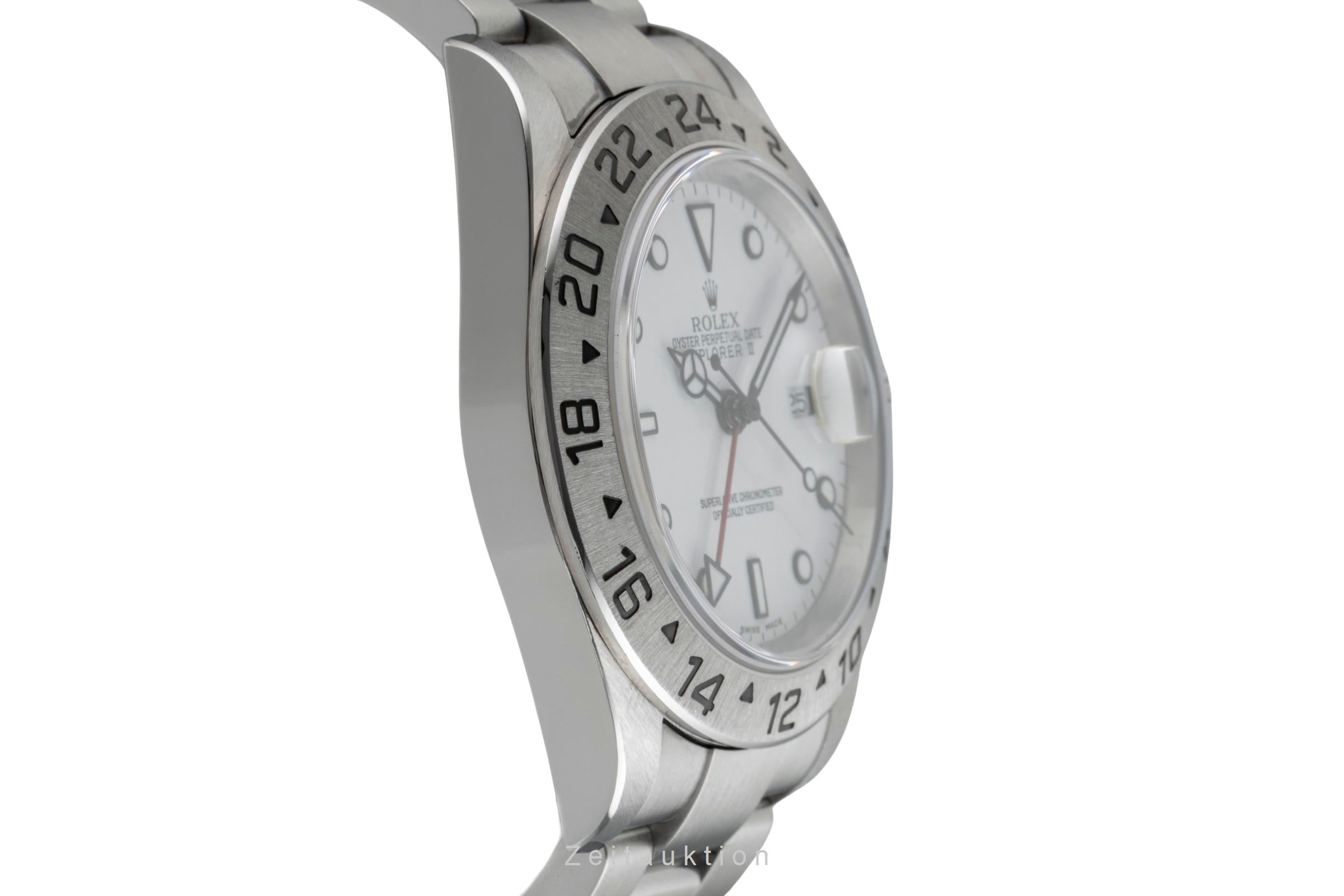 Rolex Explorer II steel automatic men's watch 16570  [2601478]