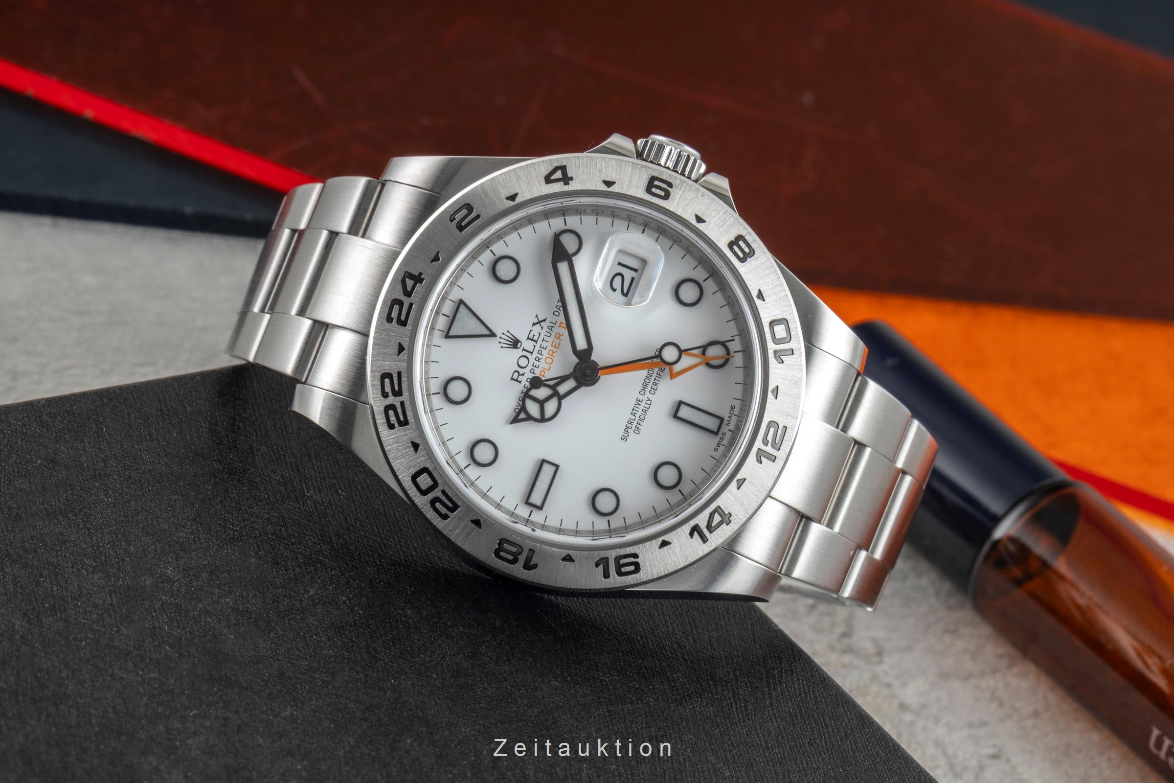 Rolex Explorer II acero automático reloj para caballeros 216570  [2601479]
