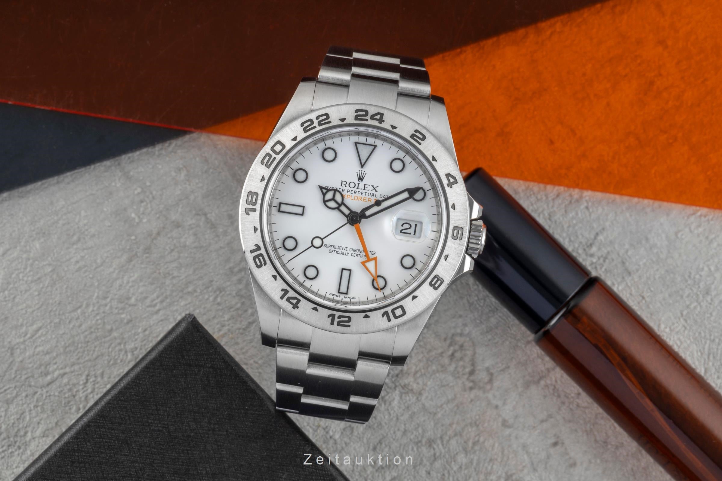 Rolex Explorer II acero automático reloj para caballeros 216570  [2601479]
