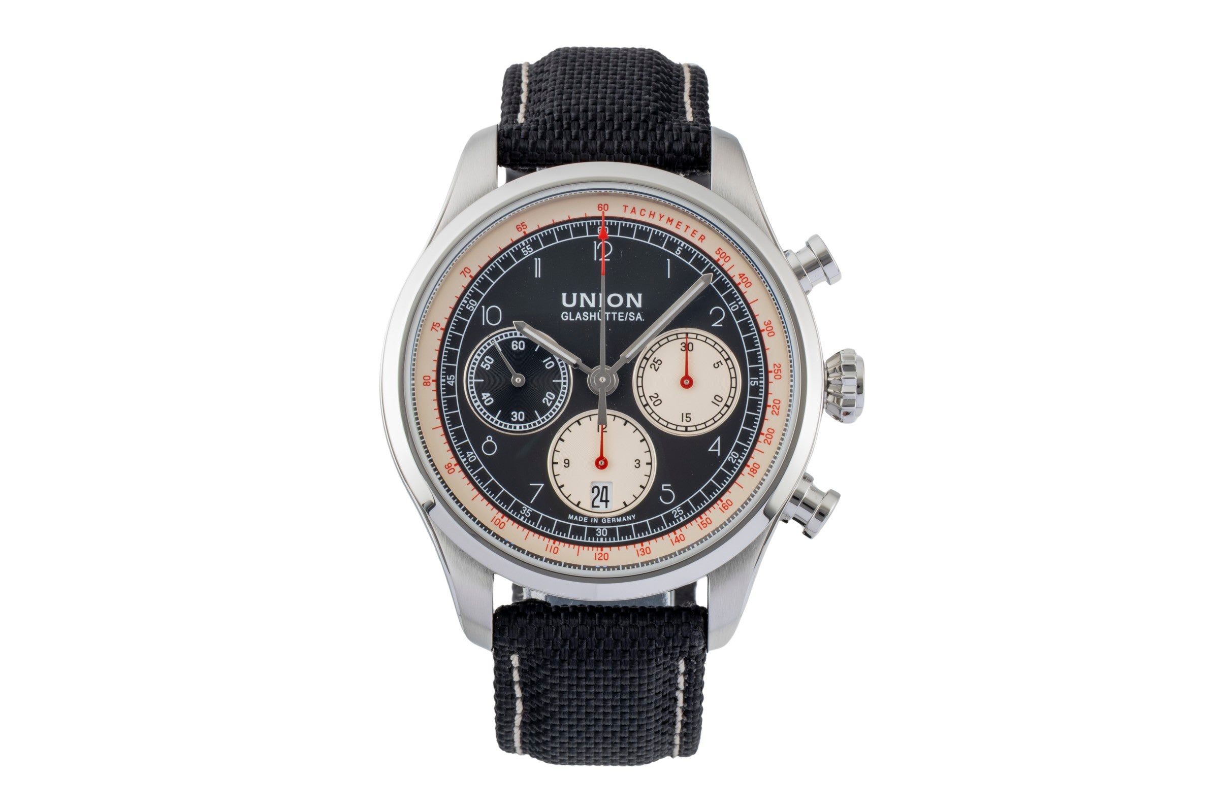 Union Glashütte Belisar chronograph steel automatic men's watch D009.427.16.052.00 LP: 2950EUR  [2601480]