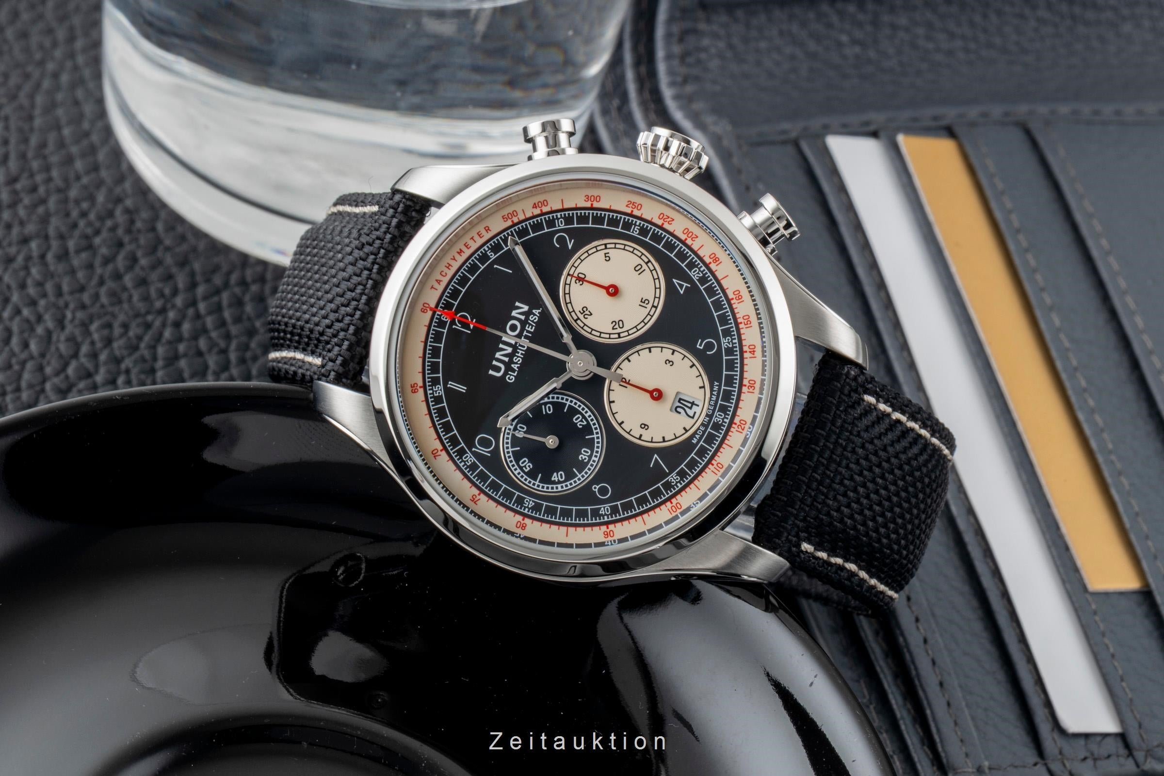 Union Glashütte Belisar chronograph steel automatic men's watch D009.427.16.052.00 LP: 2950EUR  [2601480]