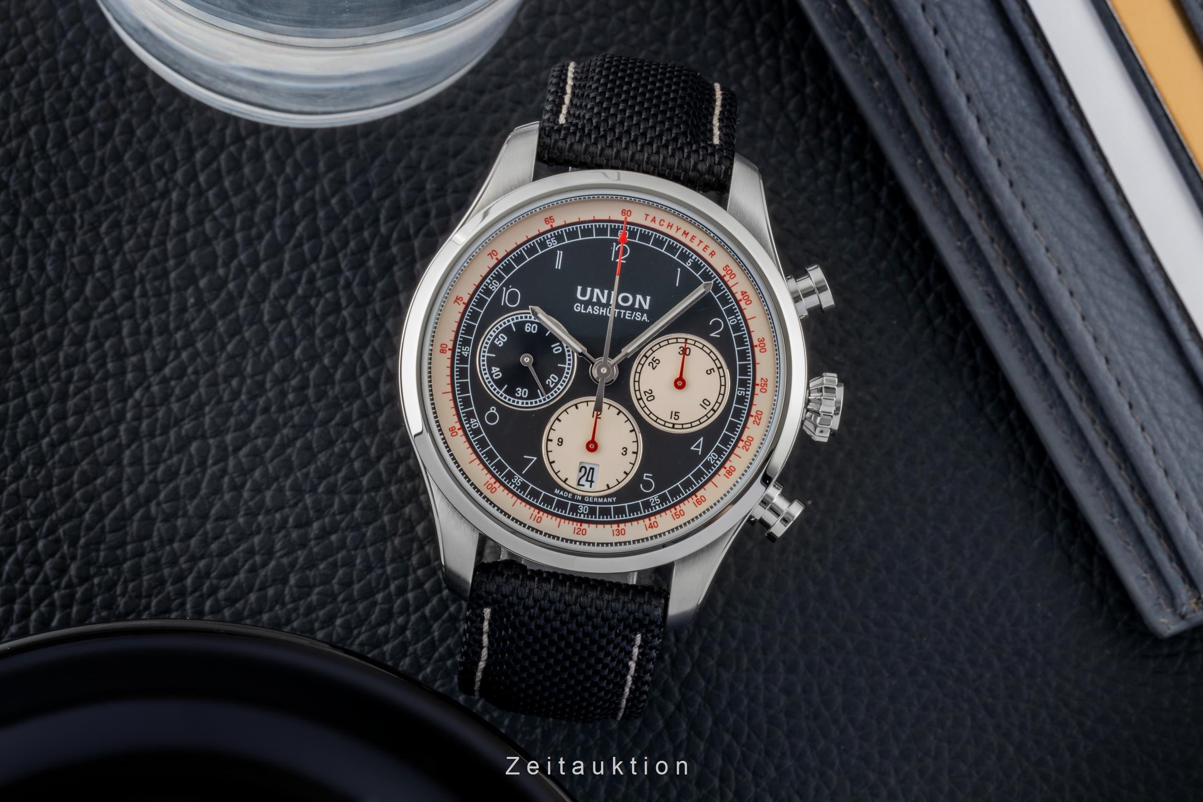 Union Glashütte Belisar chronograph steel automatic men's watch D009.427.16.052.00 LP: 2950EUR  [2601480]