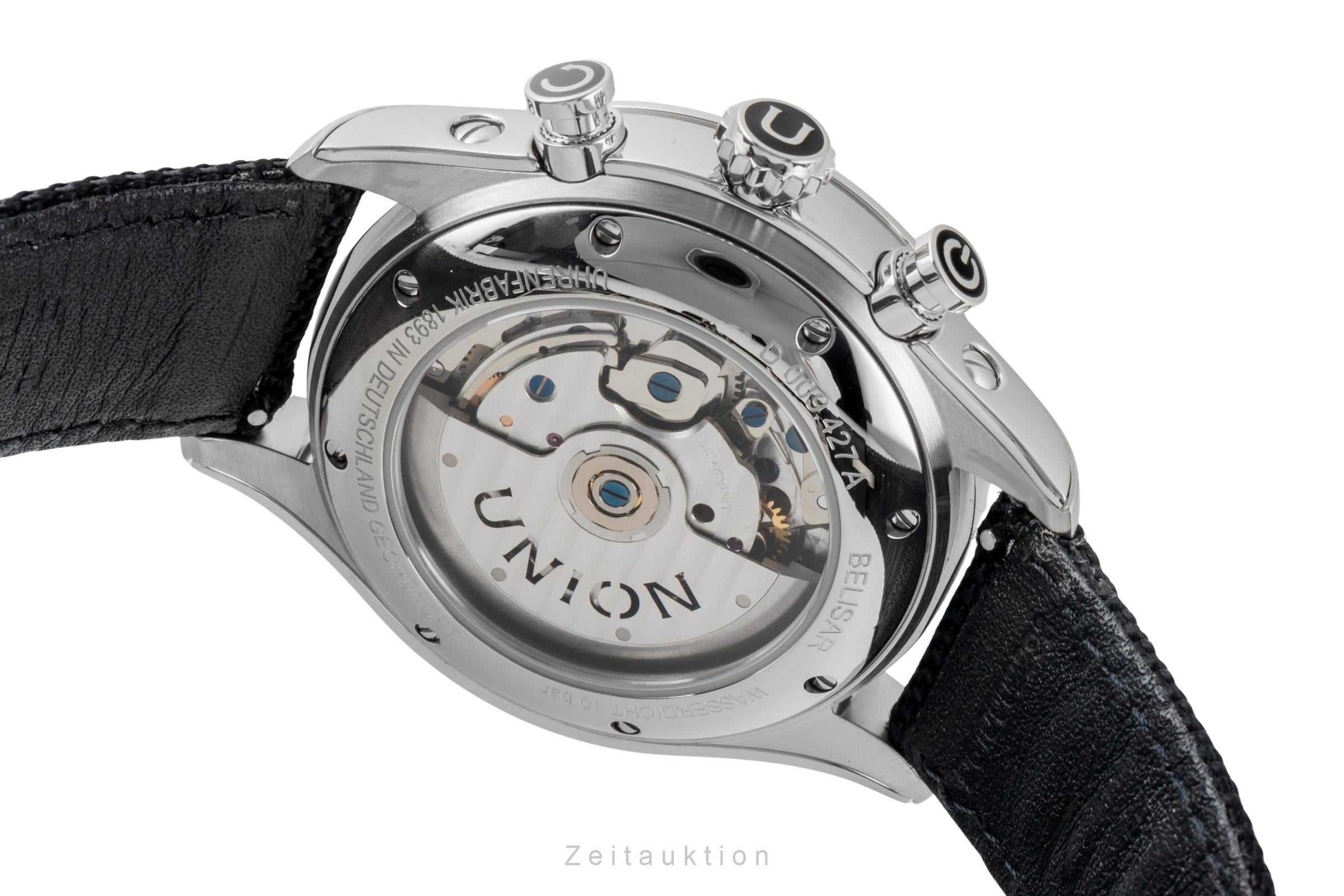 Union Glashütte Belisar chronograph steel automatic men's watch D009.427.16.052.00 LP: 2950EUR  [2601480]