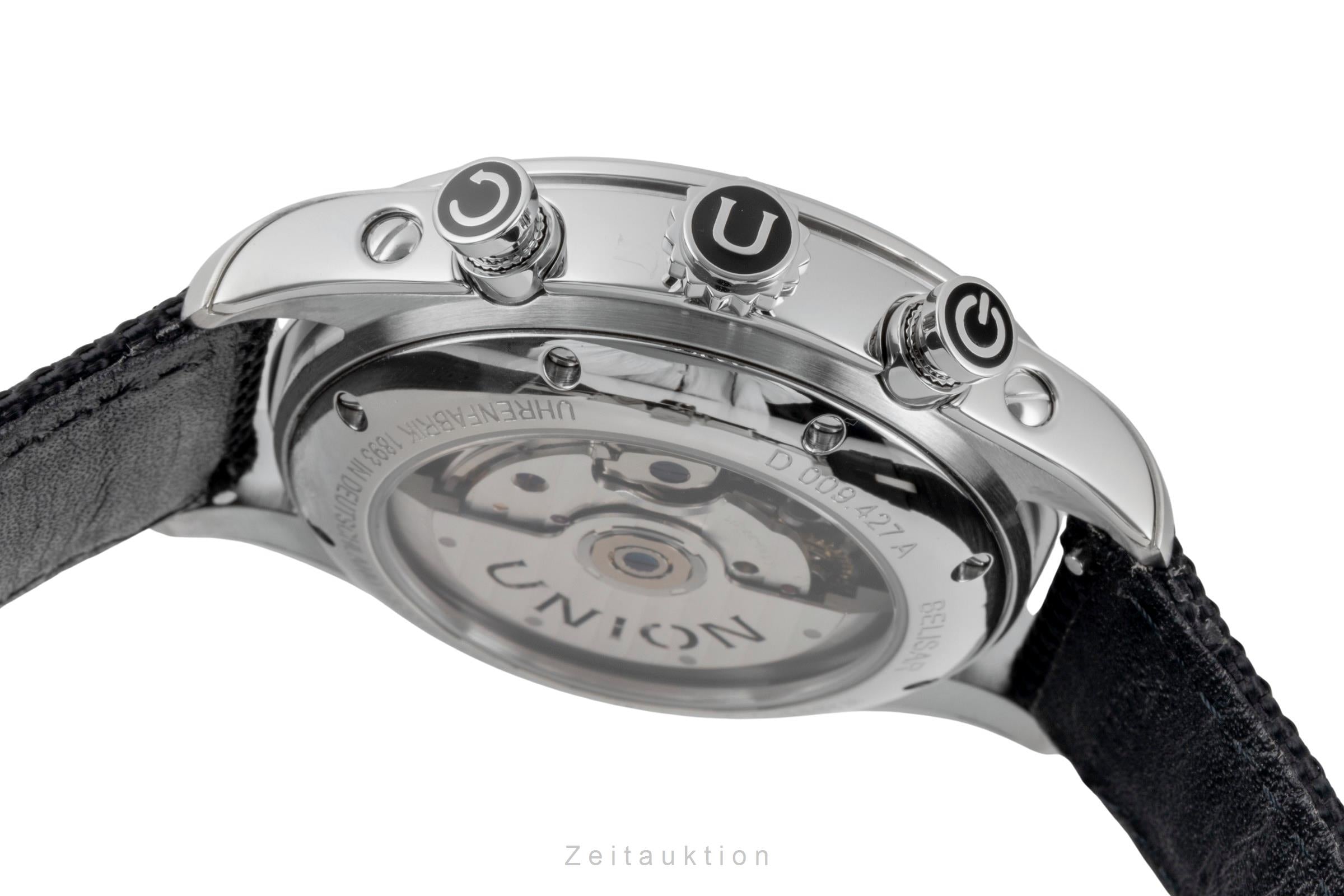 Union Glashütte Belisar chronograph steel automatic men's watch D009.427.16.052.00 LP: 2950EUR  [2601480]