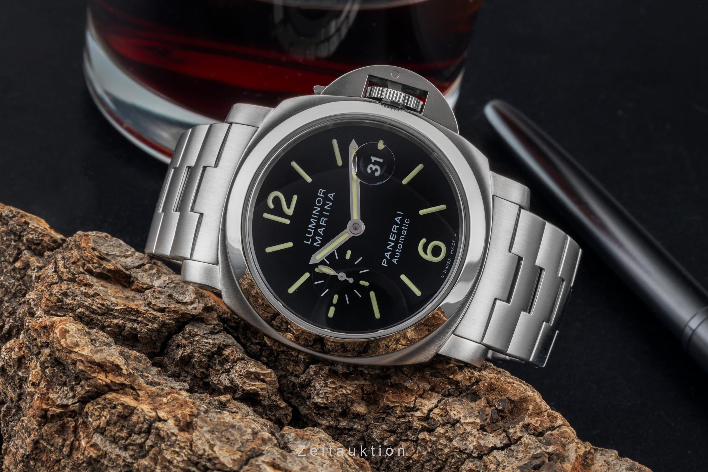 Panerai Luminor Marina acier automatique montre pour hommes PAM00299 LP: 10200EUR  [2601482]