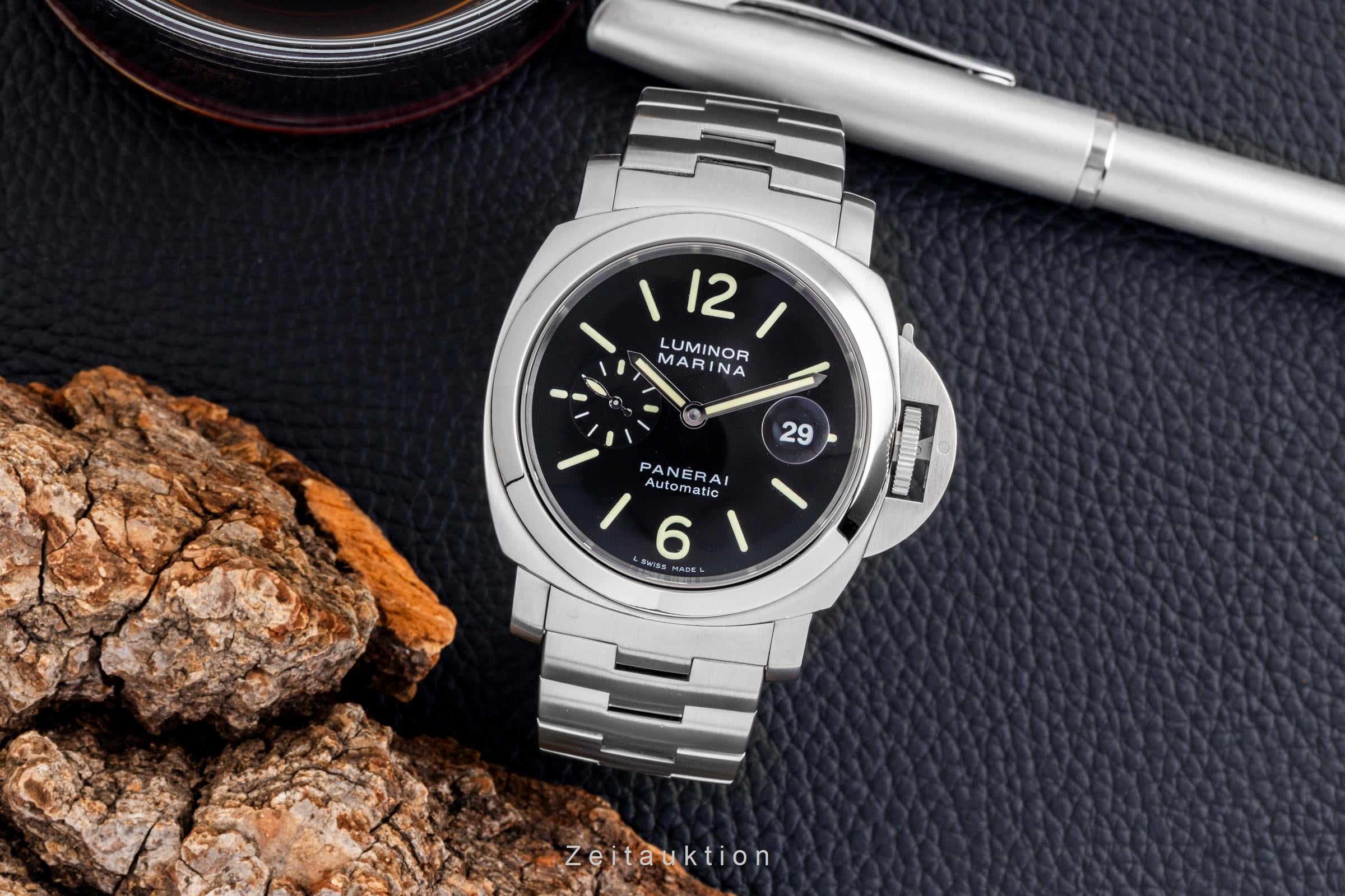 Panerai Luminor Marina acier automatique montre pour hommes PAM00299 LP: 10200EUR  [2601482]