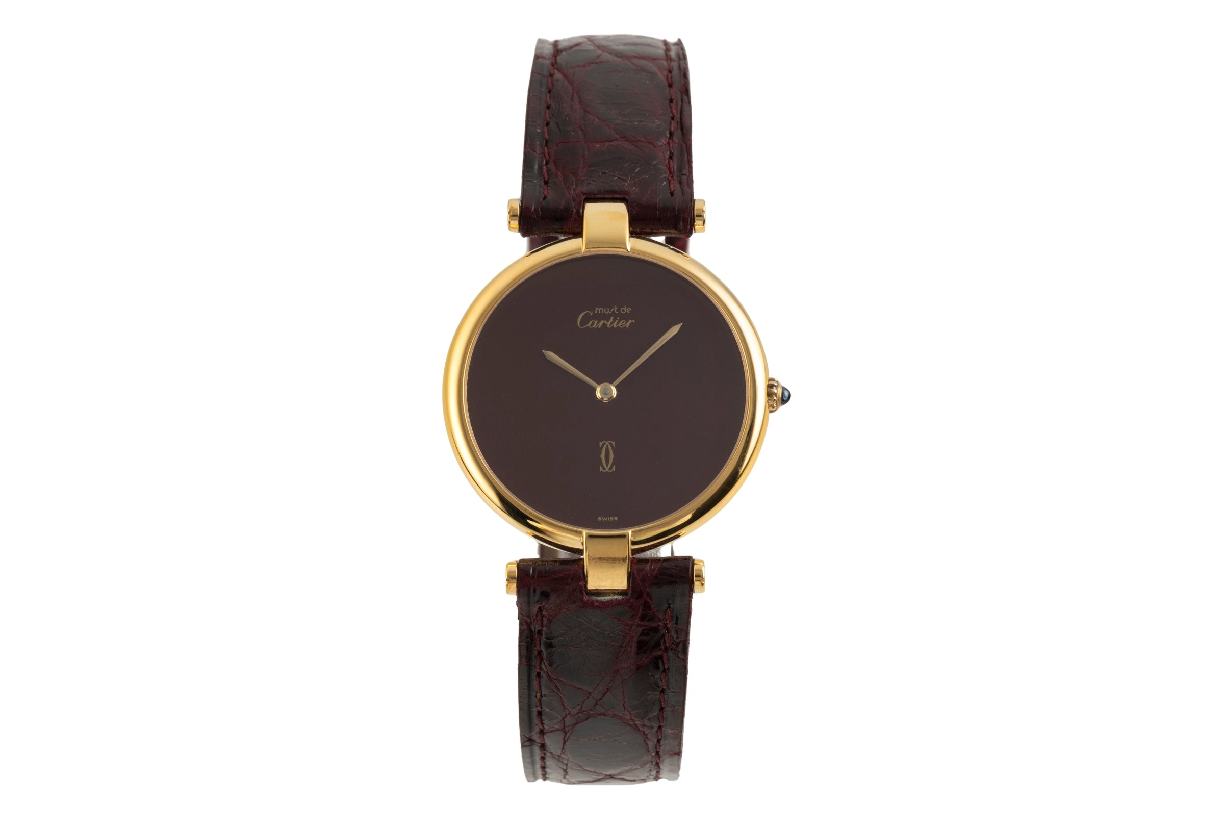 Cartier Vendome argento dorato quarzo unisex  [2601483]