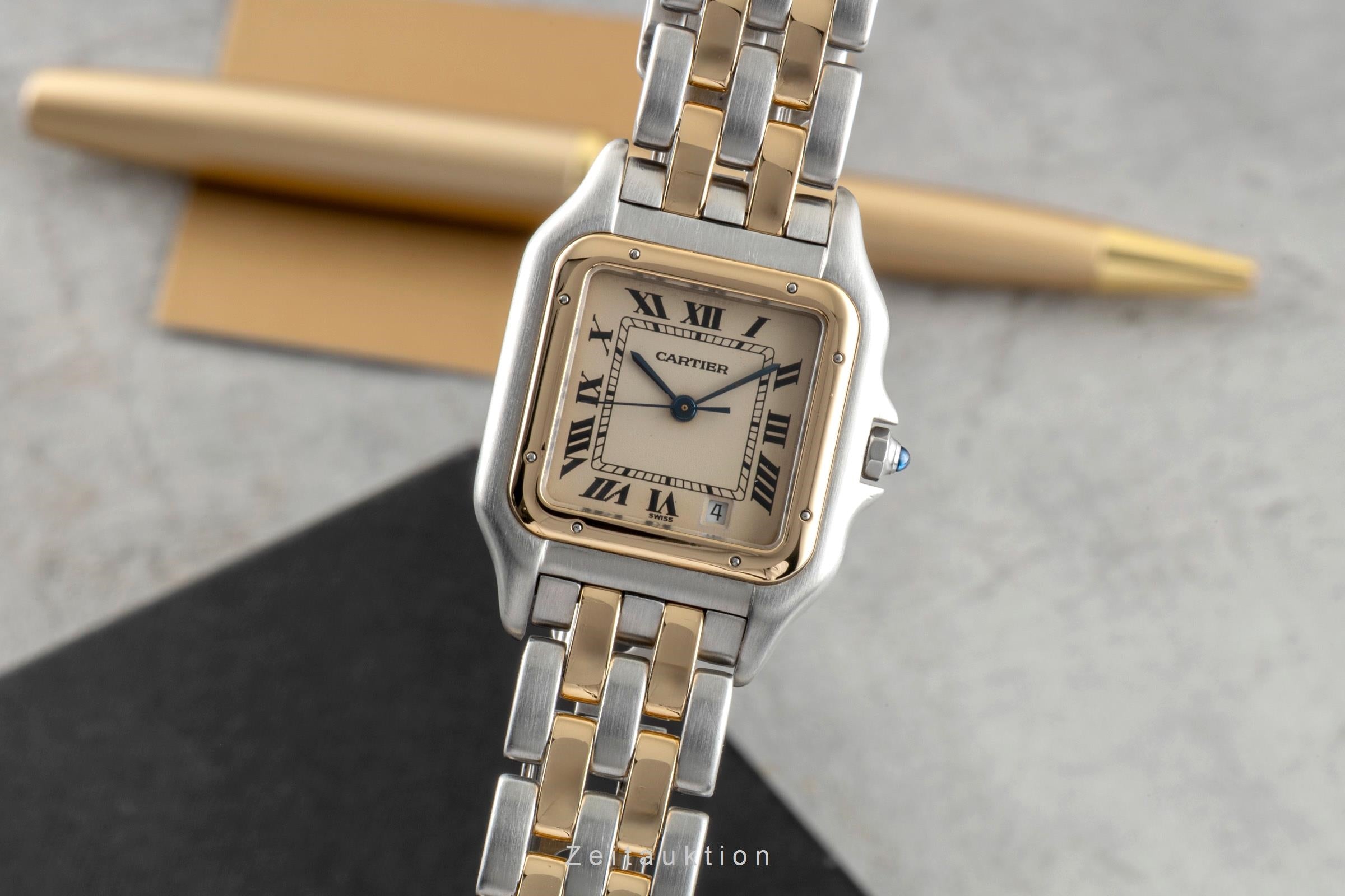 Cartier Panthere acero / oro cuarzo reloj para caballeros 83949  [2601484]
