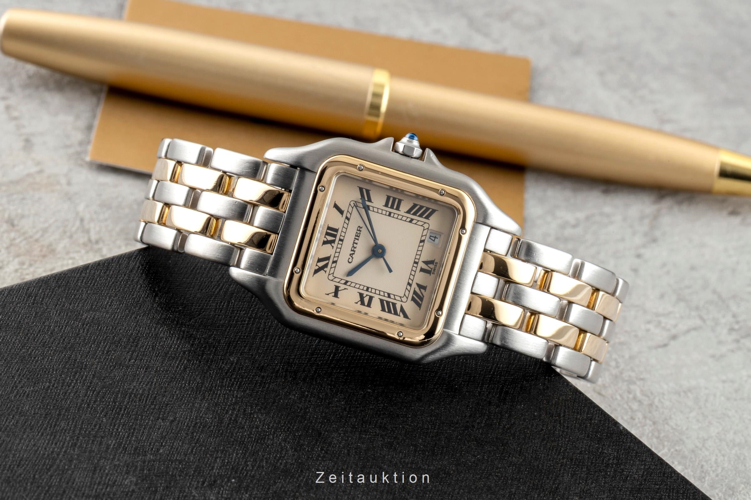 Cartier Panthere acier / or  quartz montre pour hommes 83949  [2601484]