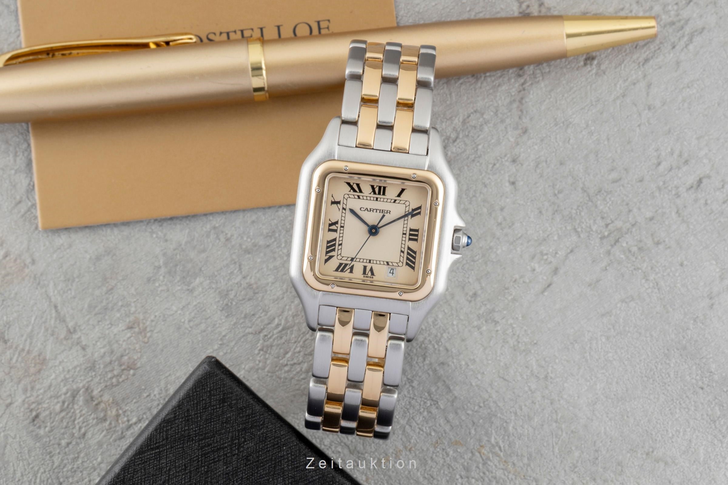 Cartier Panthere acier / or  quartz montre pour hommes 83949  [2601484]