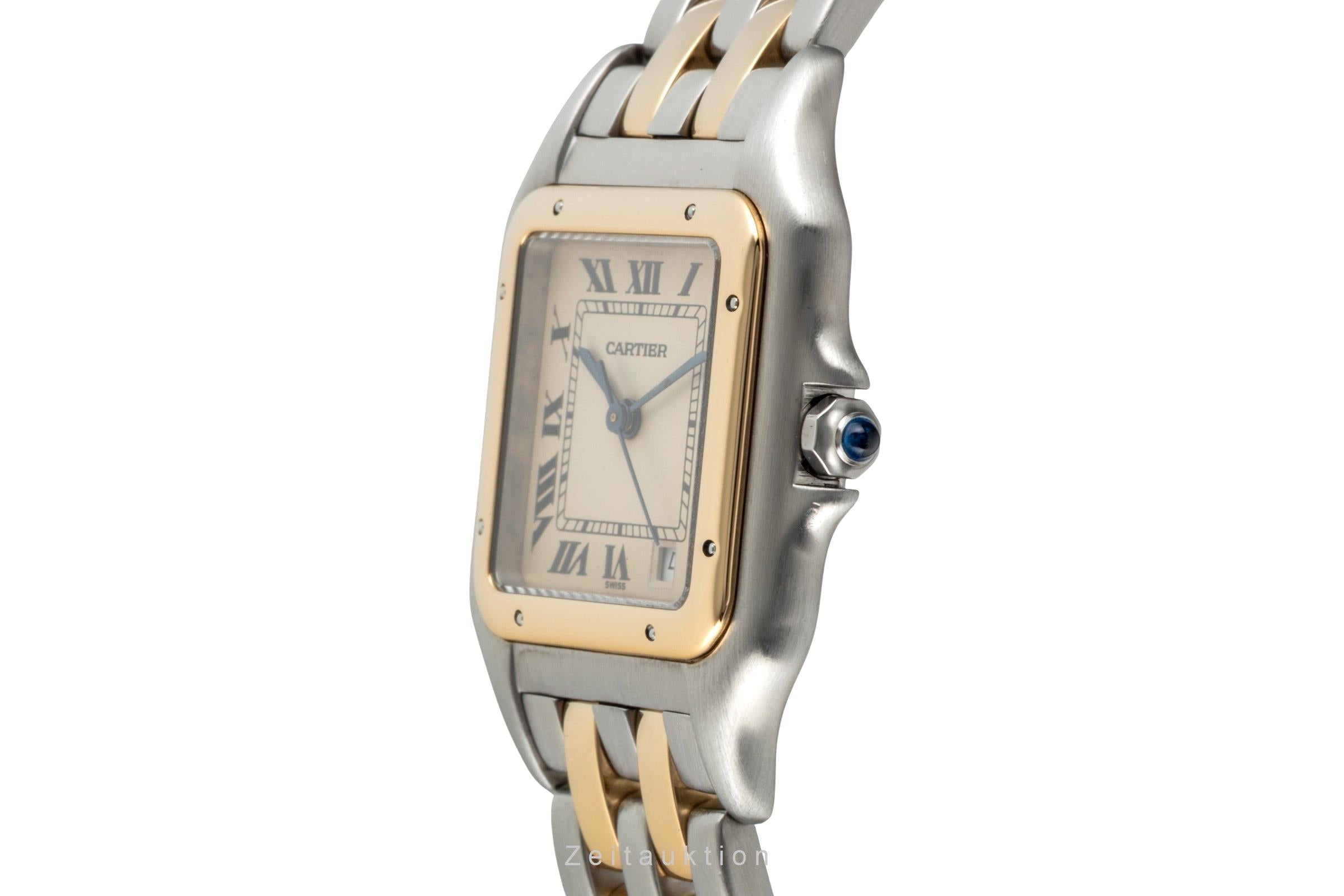 Cartier Panthere acier / or  quartz montre pour hommes 83949  [2601484]