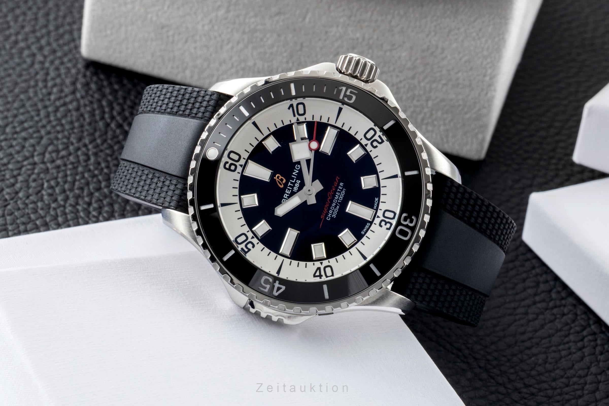 Breitling Superocean acero automático reloj para caballeros A17378211B1S1 LP: 5450EUR  [2601488]