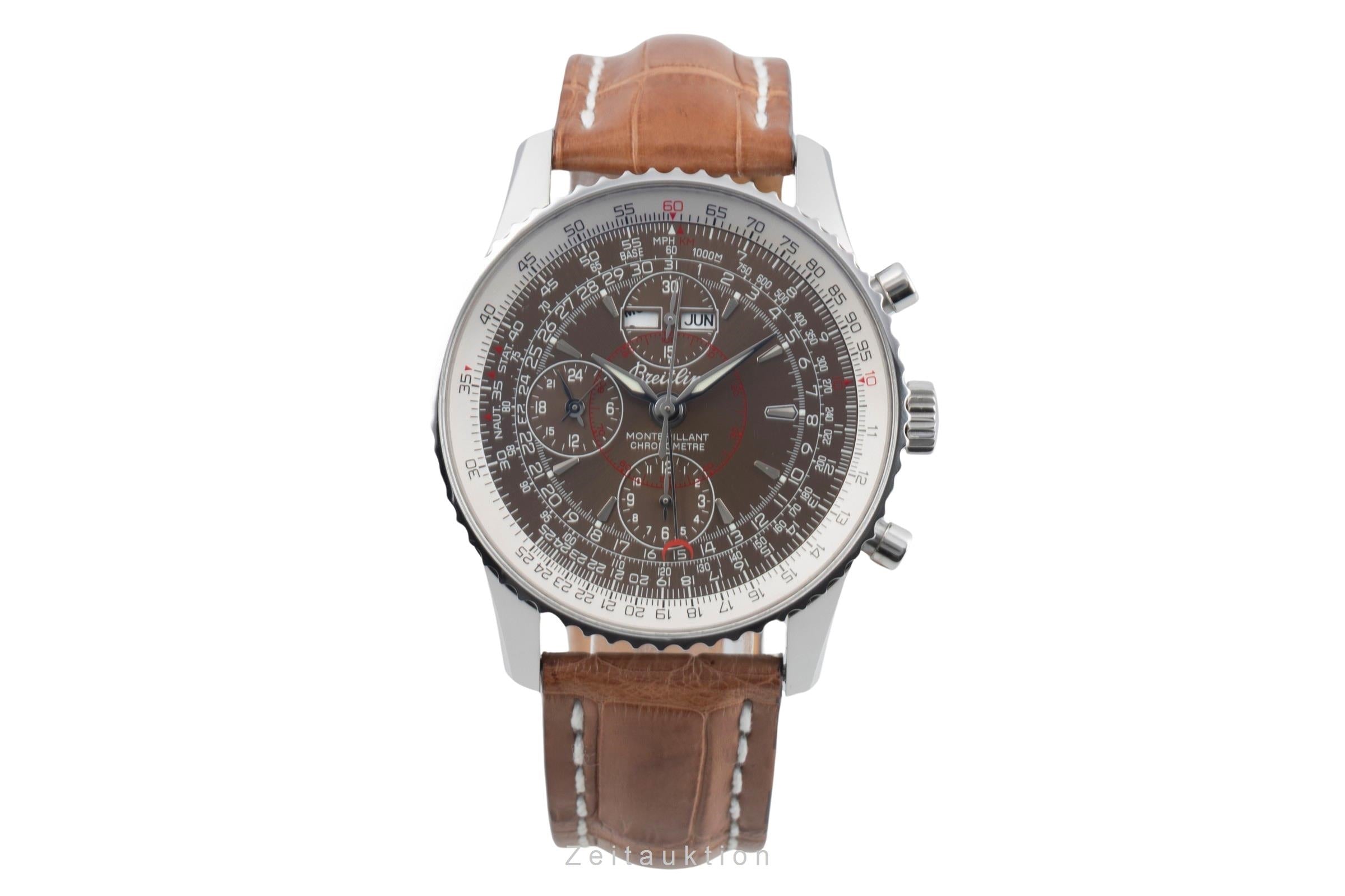 Breitling Montbrillant Datora  chronographe acier automatique montre pour hommes A21330  [2601491]
