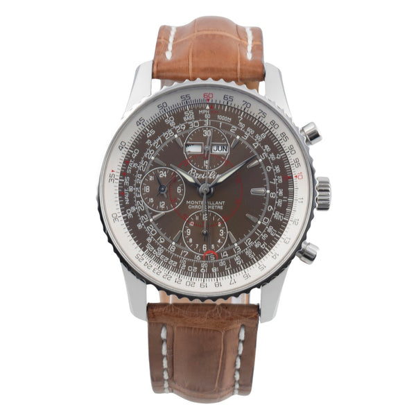 Breitling Montbrillant Datora  chronographe acier automatique montre pour hommes A21330  [2601491]