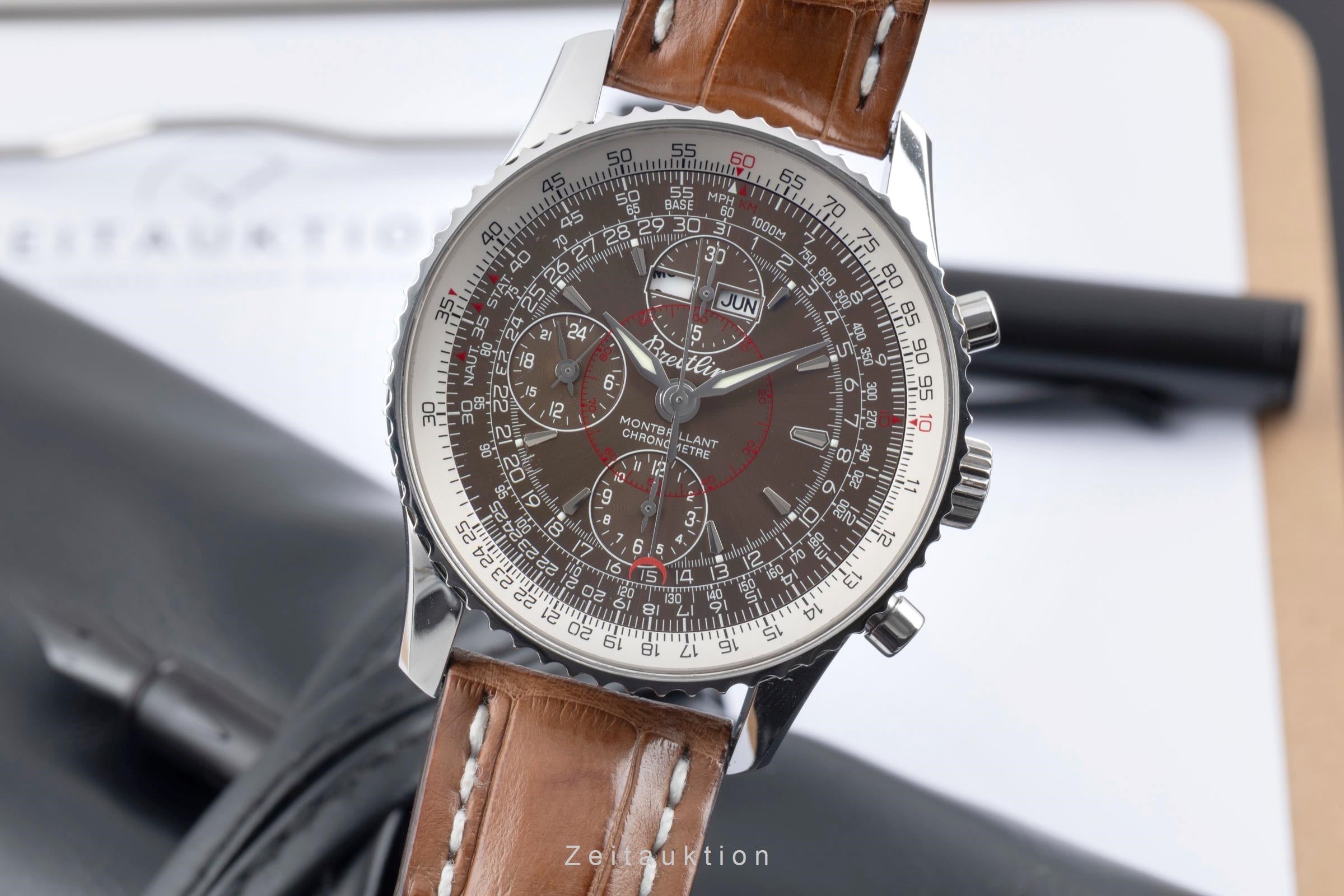 Breitling Montbrillant Datora  chronographe acier automatique montre pour hommes A21330  [2601491]