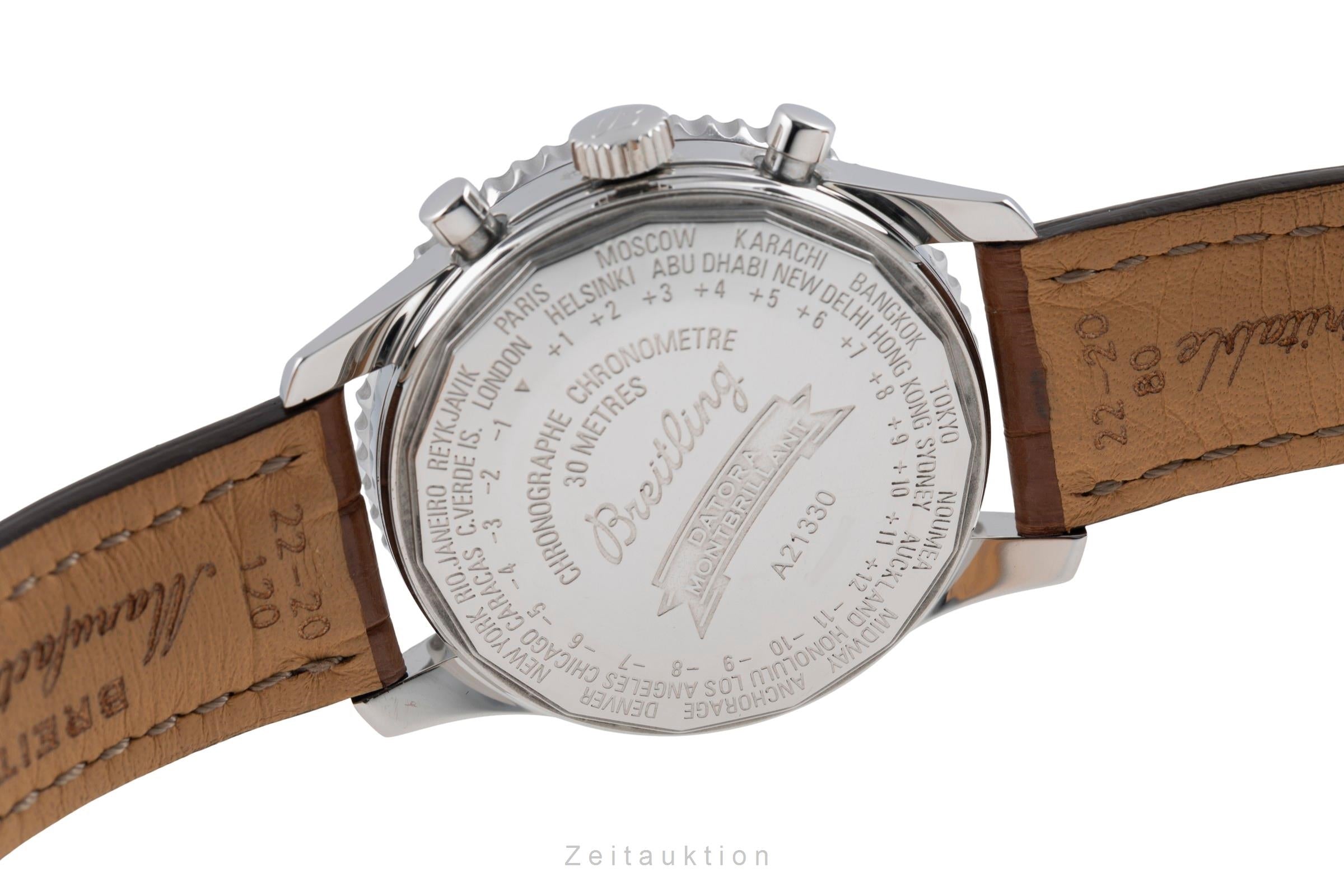 Breitling Montbrillant Datora  chronographe acier automatique montre pour hommes A21330  [2601491]