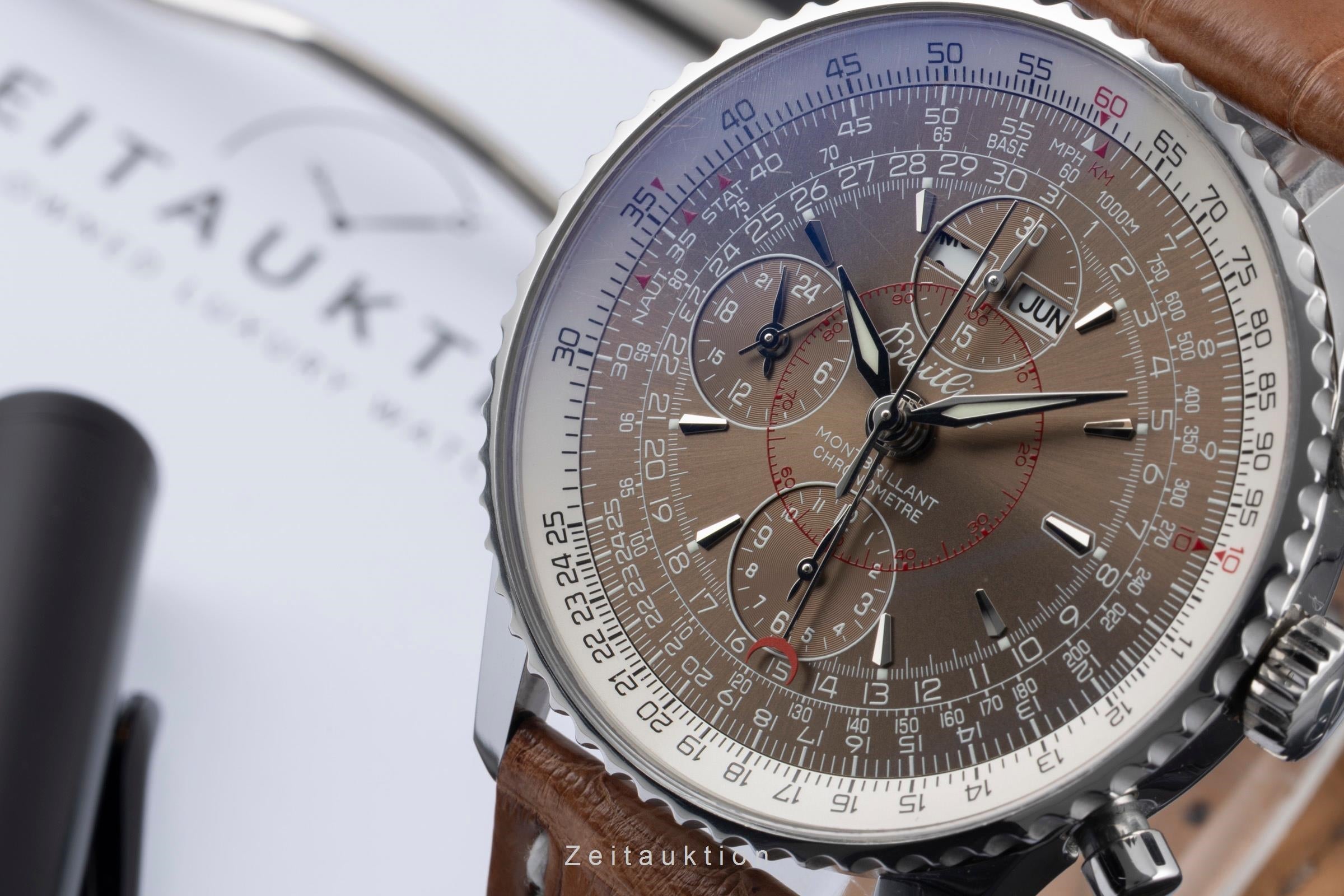 Breitling Montbrillant Datora  chronographe acier automatique montre pour hommes A21330  [2601491]