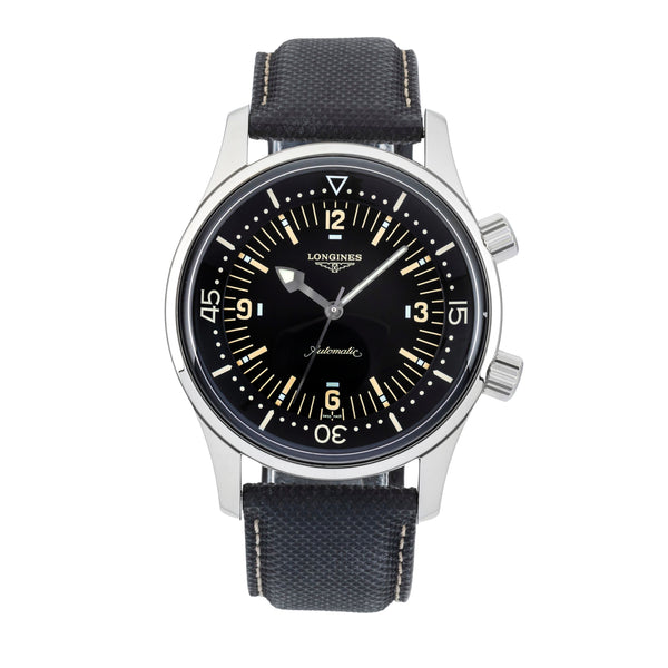 Longines Legend Diver Stahl Automatik Herrenuhr Ref. L3.674.4.56.3 B&P 2010 [2601493]