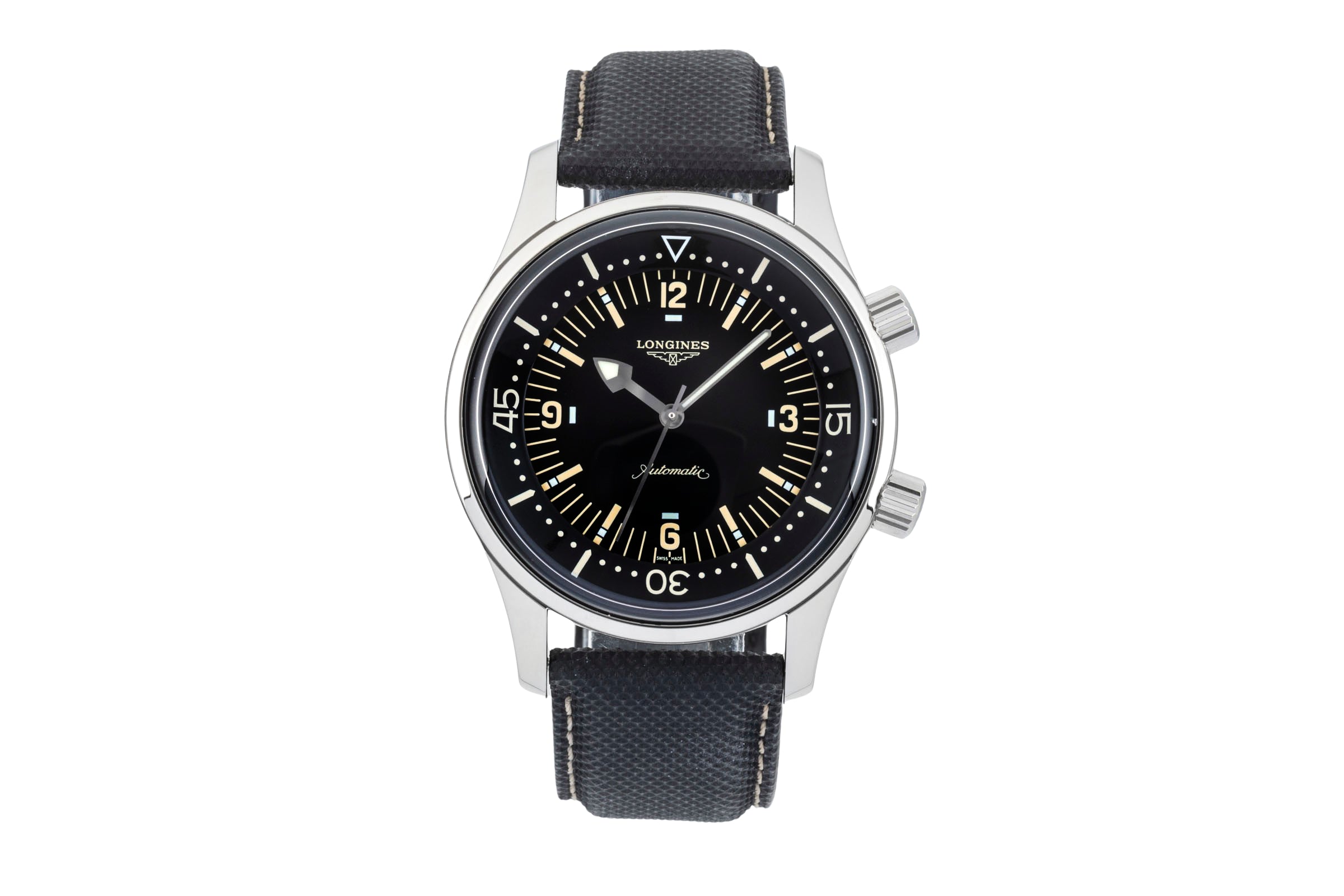 Longines Legend Diver Stahl Automatik Herrenuhr Ref. L3.674.4.56.3 B&P 2010 [2601493]