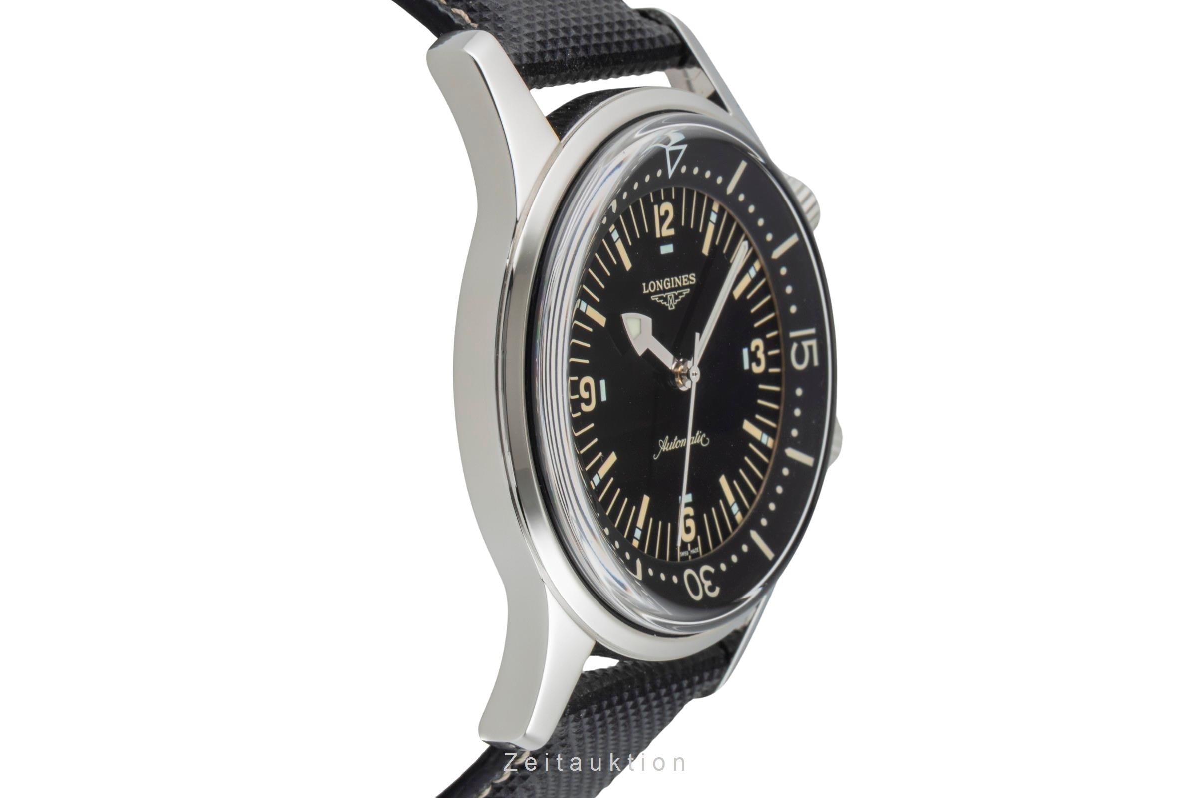 Longines Legend Diver Stahl Automatik Herrenuhr Ref. L3.674.4.56.3 B&P 2010 [2601493]