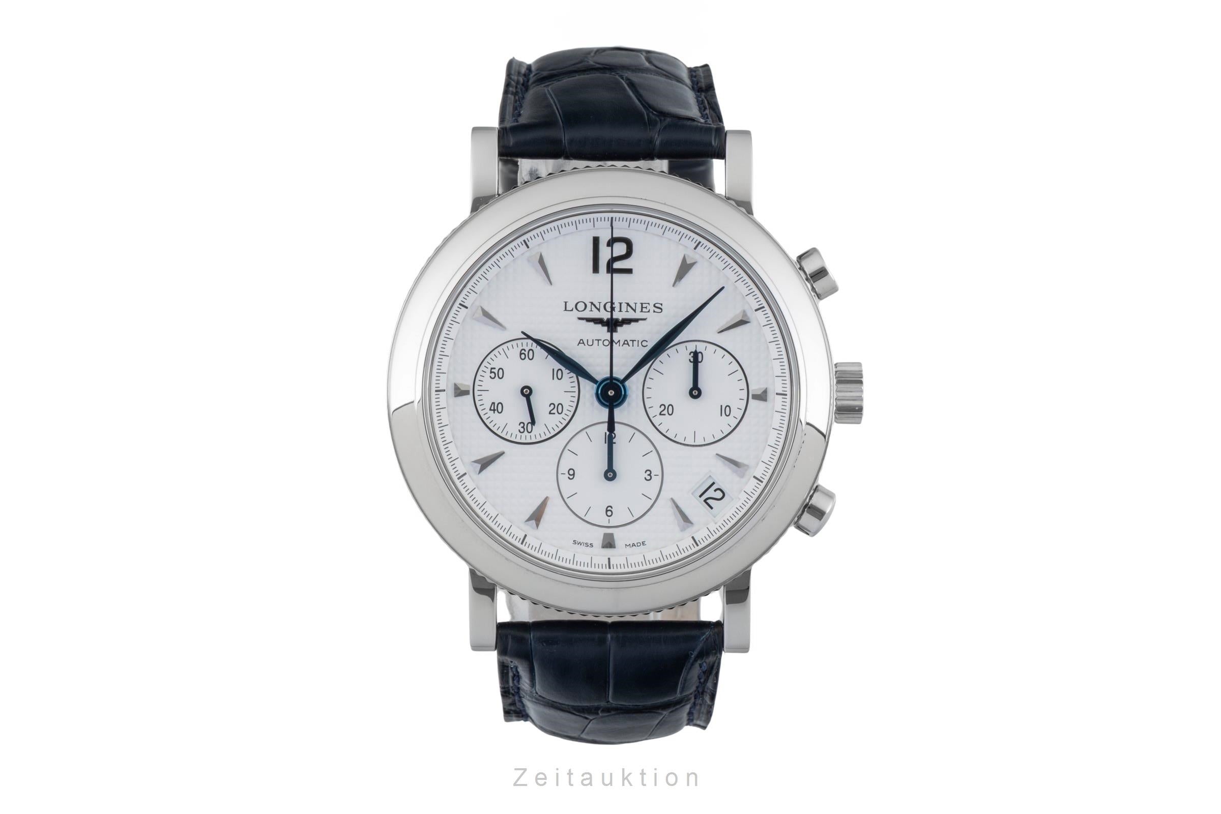 Longines Clous de Paris chronographe acier automatique montre pour hommes L2.704.4  [2601494]