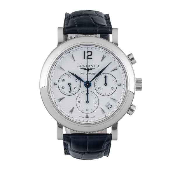 Longines Clous de Paris chronographe acier automatique montre pour hommes L2.704.4  [2601494]