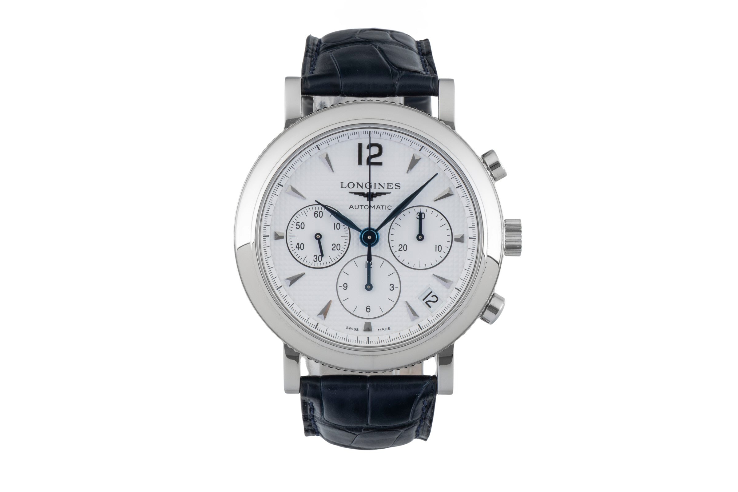Longines Clous de Paris chronograph steel automatic men's watch L2.704.4  [2601494]