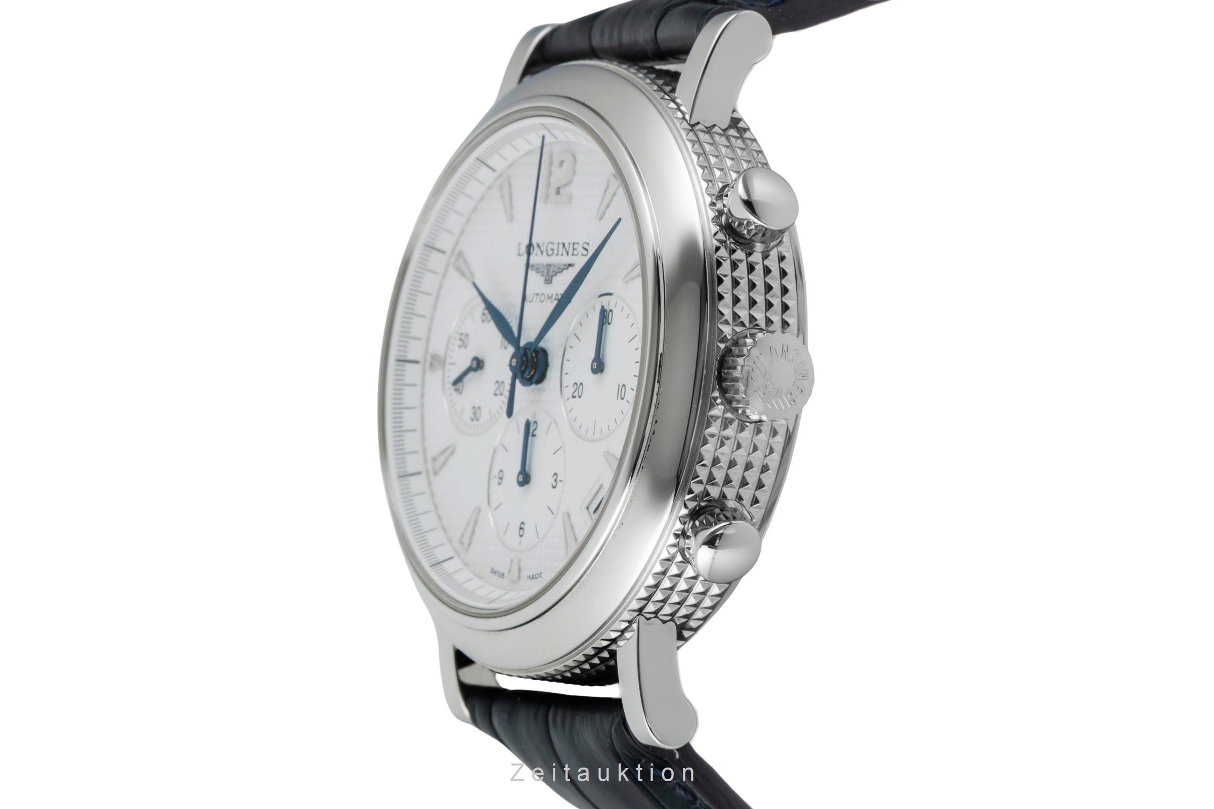 Longines Clous de Paris chronographe acier automatique montre pour hommes L2.704.4  [2601494]
