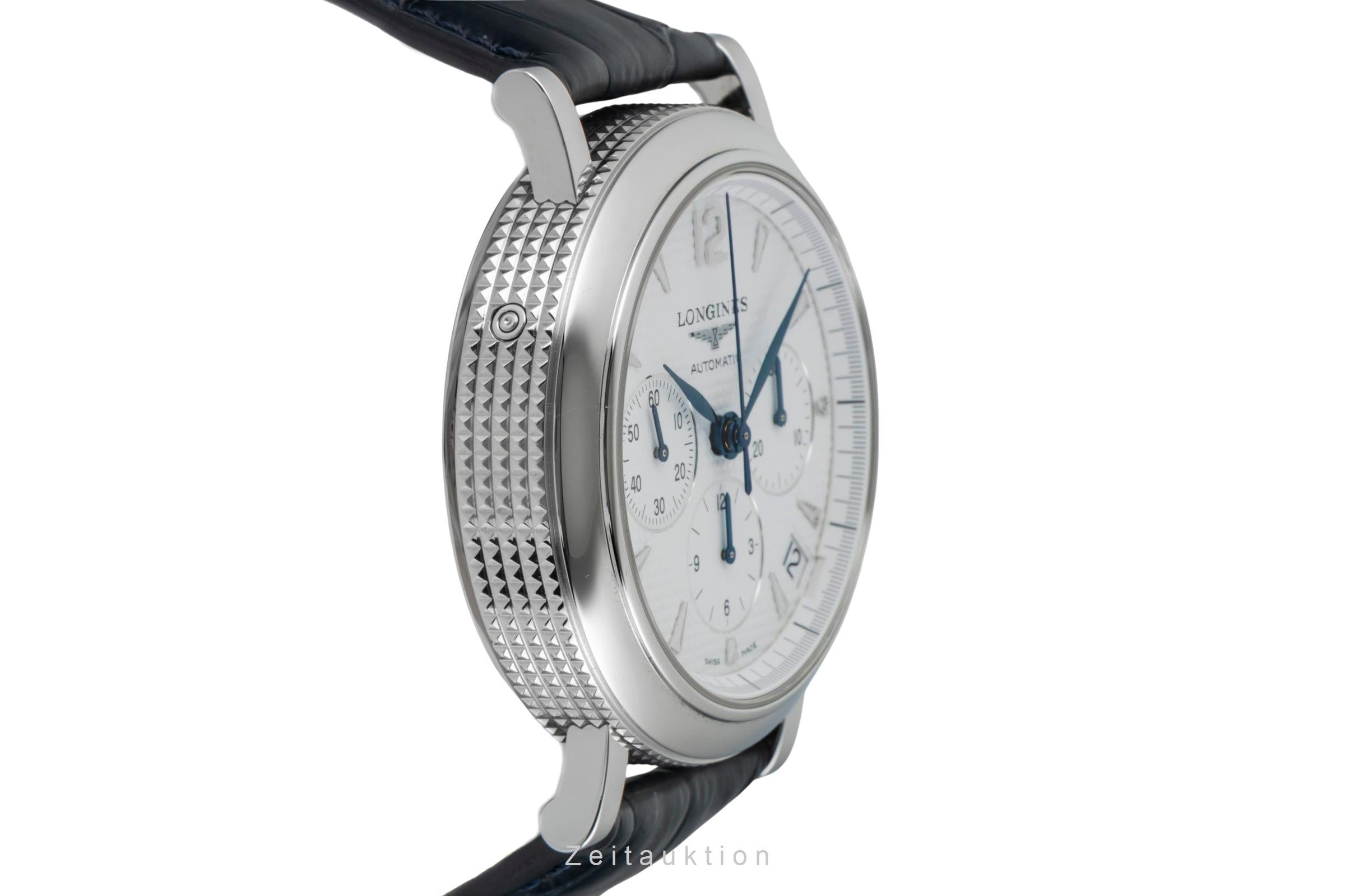 Longines Clous de Paris chronographe acier automatique montre pour hommes L2.704.4  [2601494]
