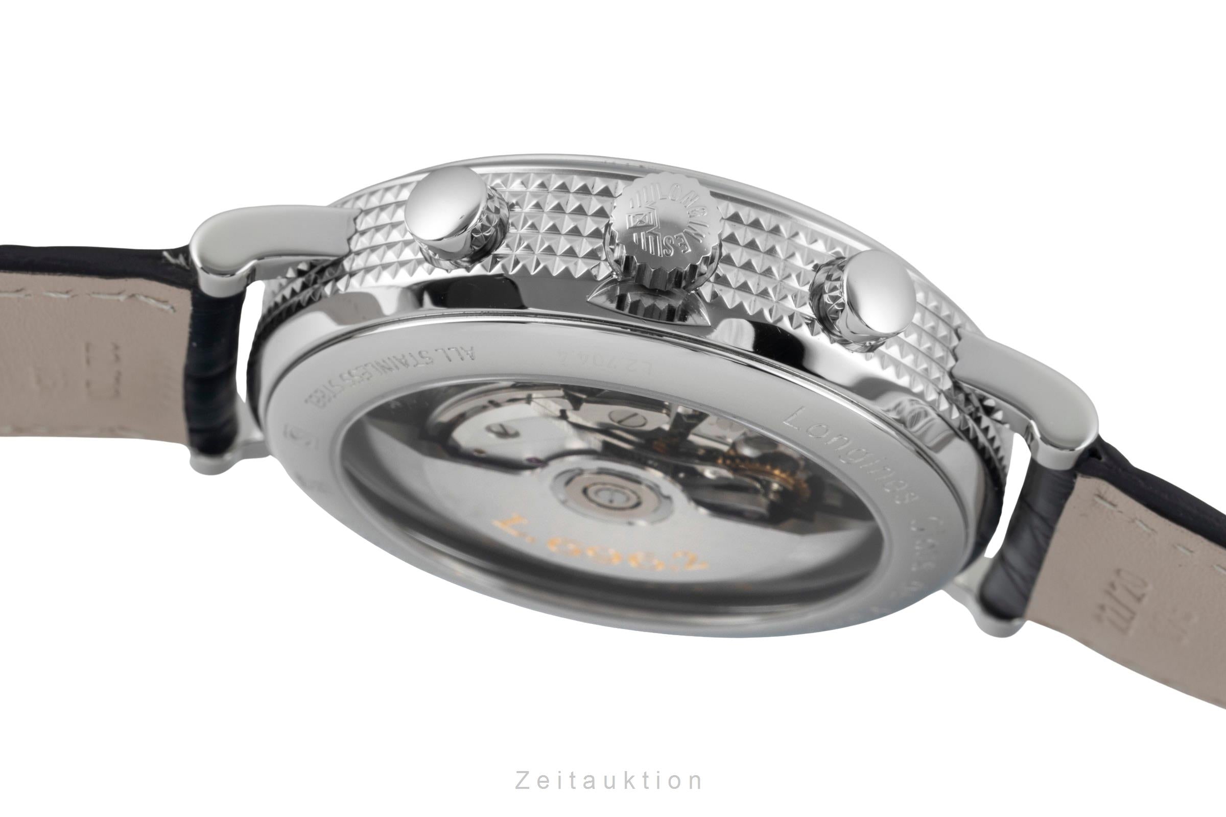 Longines Clous de Paris chronographe acier automatique montre pour hommes L2.704.4  [2601494]